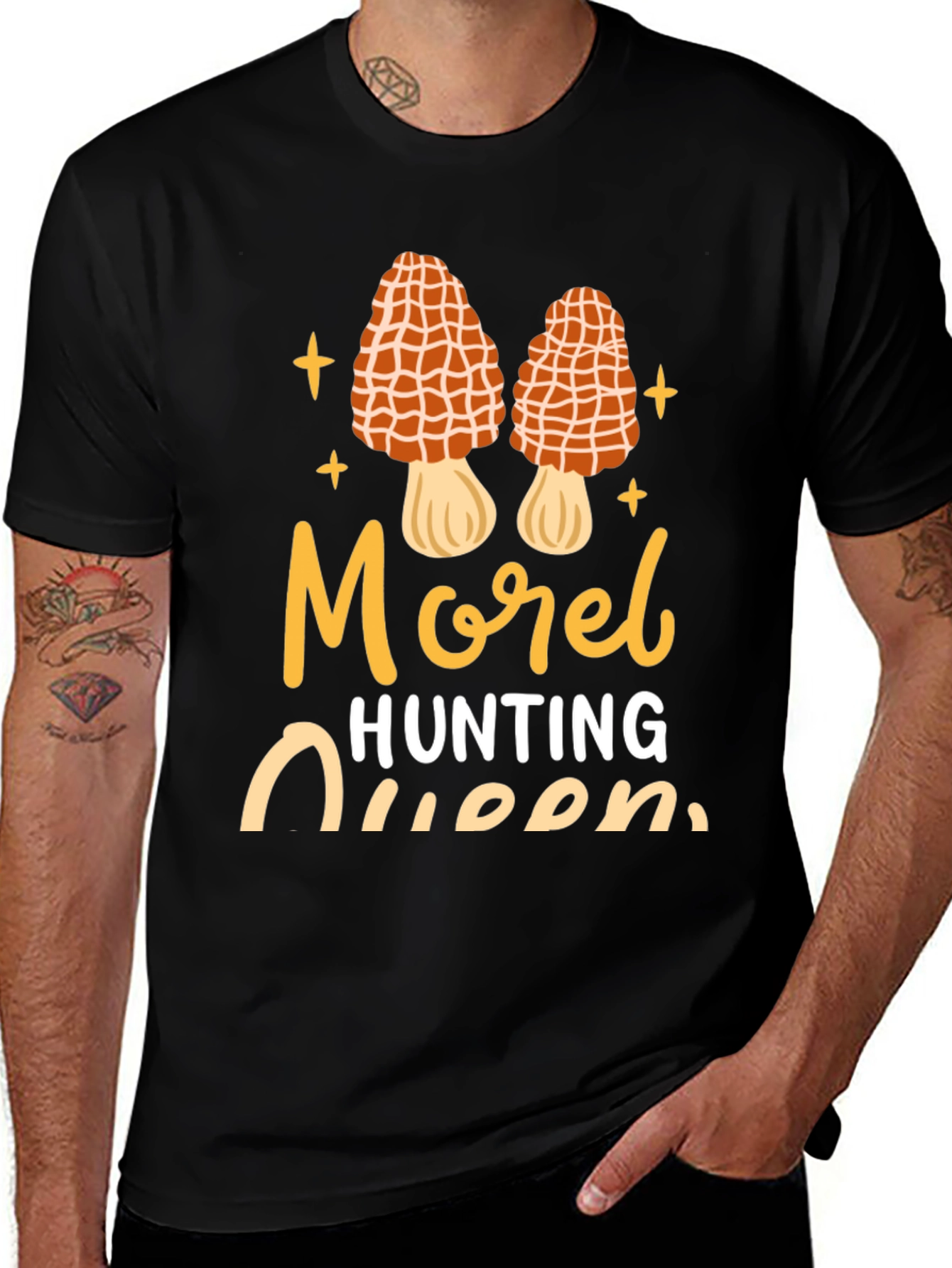 Variant 4 of Morel Hunting Queen Graphic Tee