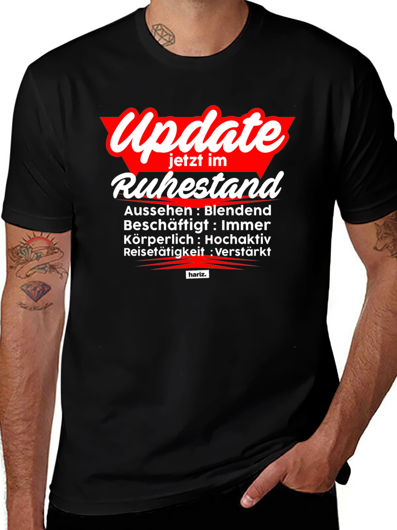 Variant 13 of Update Ruhestand T-Shirt - Retirement Mode Activated!