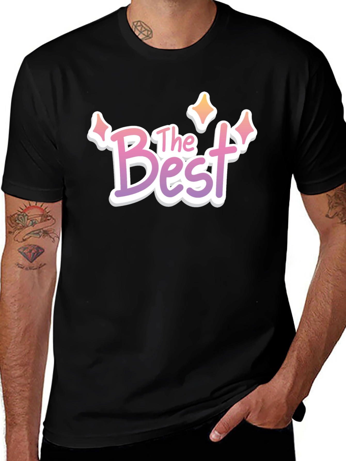 Variant 25 of The Best Graphic T-Shirt - Men's Black Tee