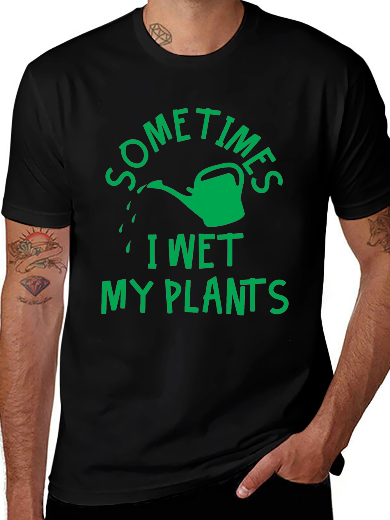 Funny Garden T-Shirt - I Wet My Plants Tee