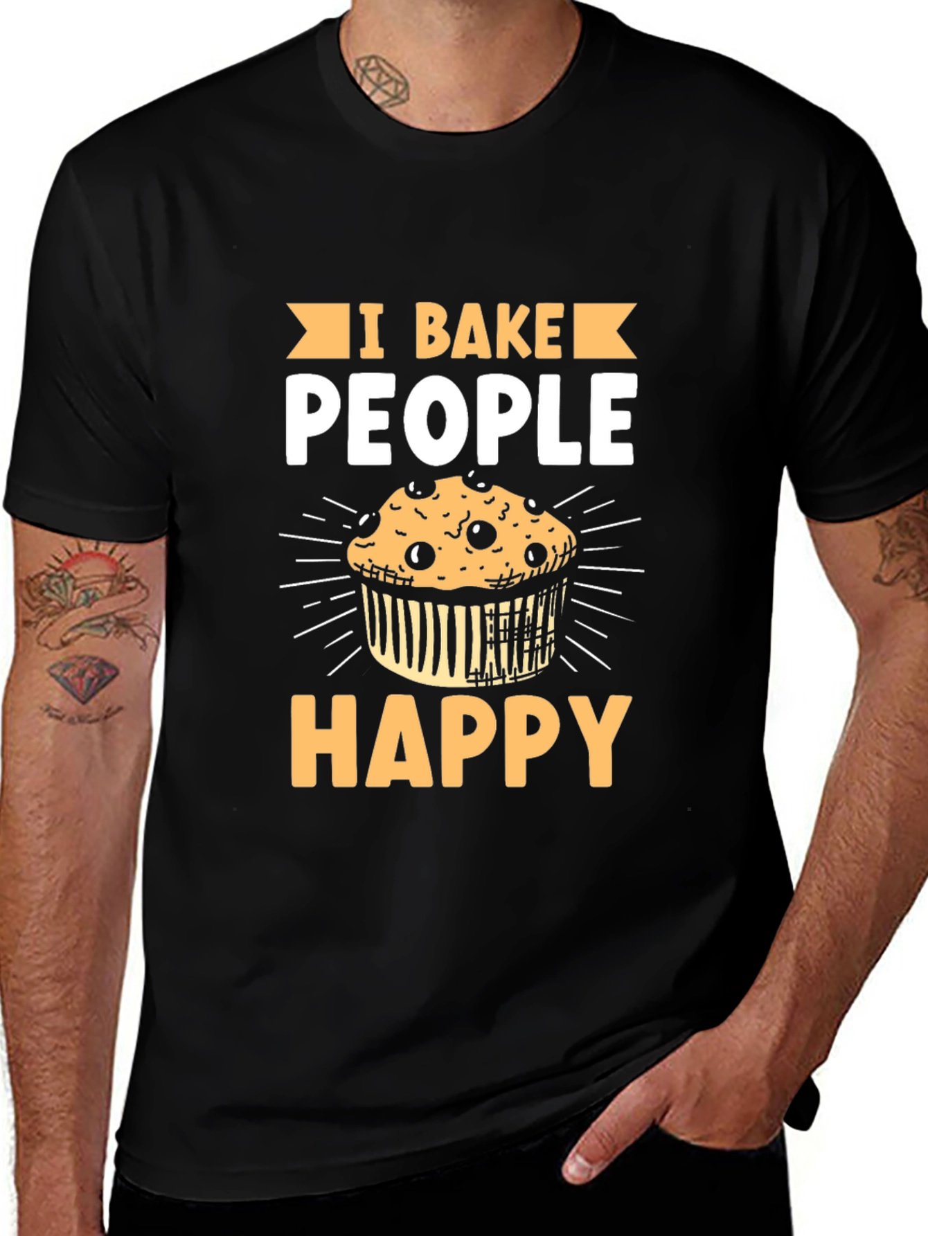 Variant 18 of I Bake People Happy Funny Baker T-Shirt