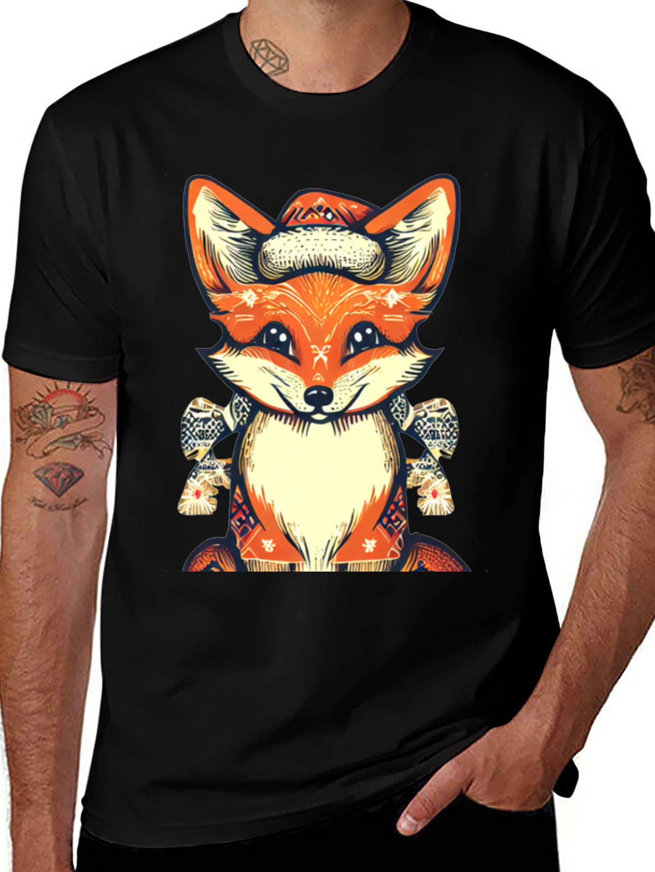 Variant 5 of Festive Fox Graphic Tee