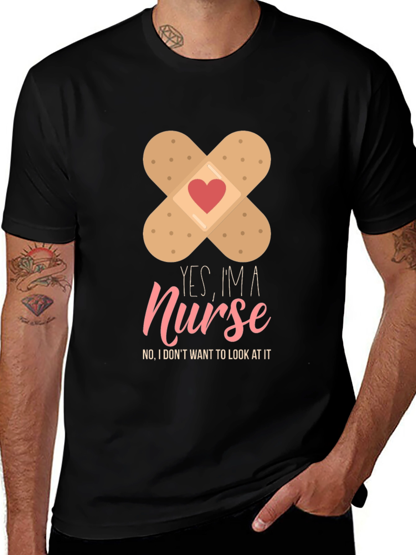 Variant 11 of Funny Nurse T-Shirt: Yes, I'm a Nurse - No, I Don't Want To Look At It