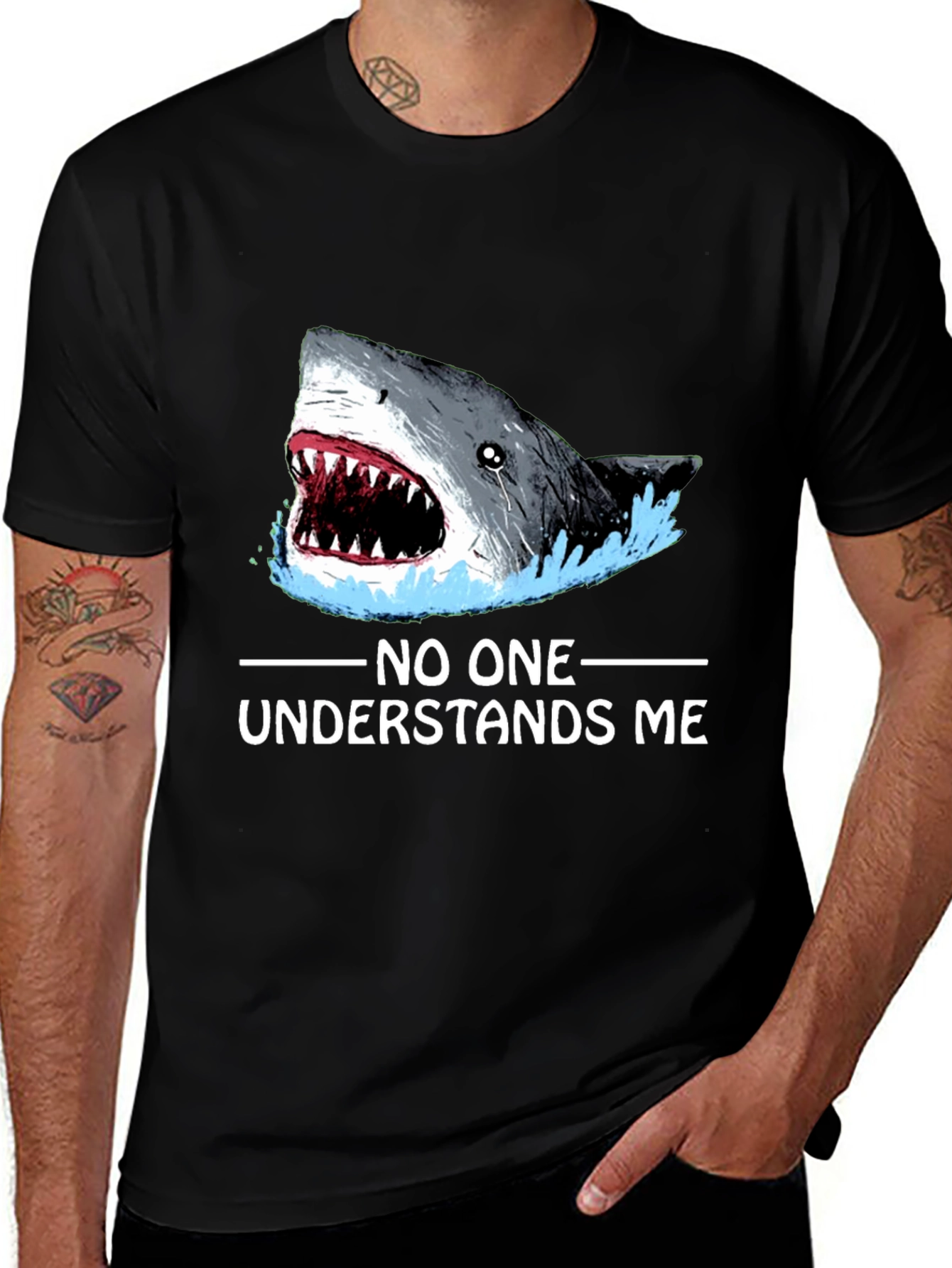Variant 13 of Shark Attack T-Shirt - No One Understands Me