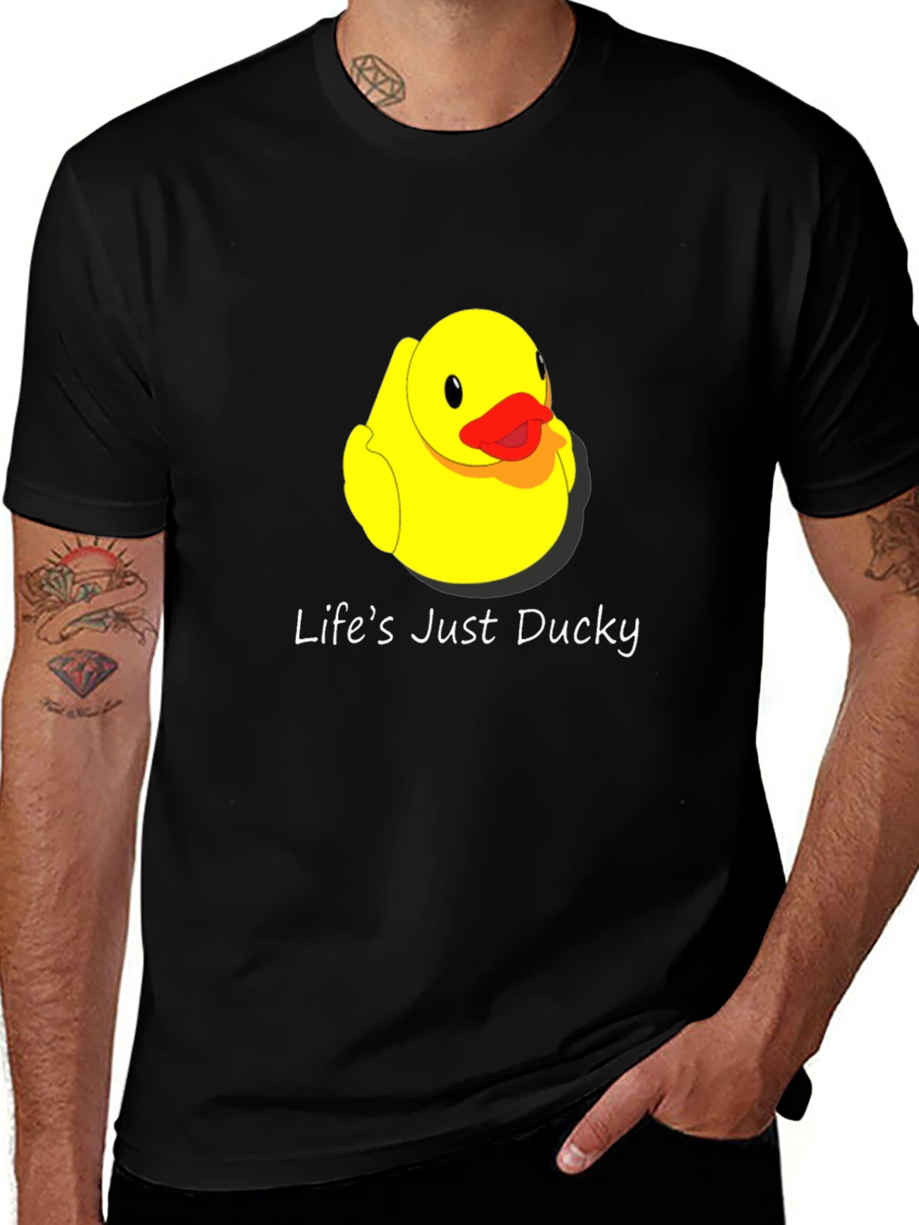 Variant 8 of Life's Just Ducky T-Shirt - Cute Rubber Duck Tee