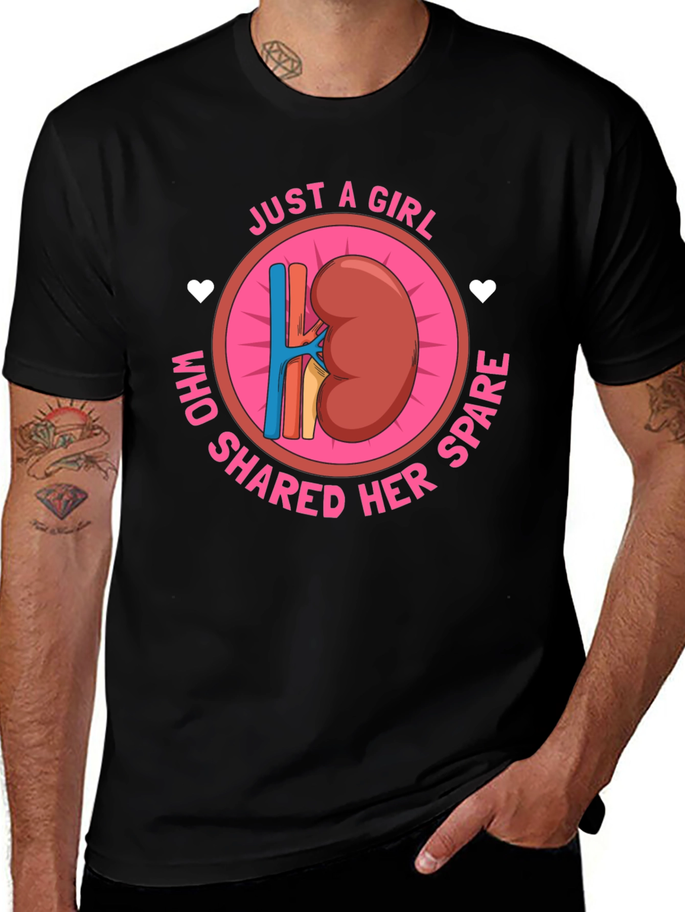 Variant 11 of Kidney Donor T-Shirt - Just A Girl Who Shared