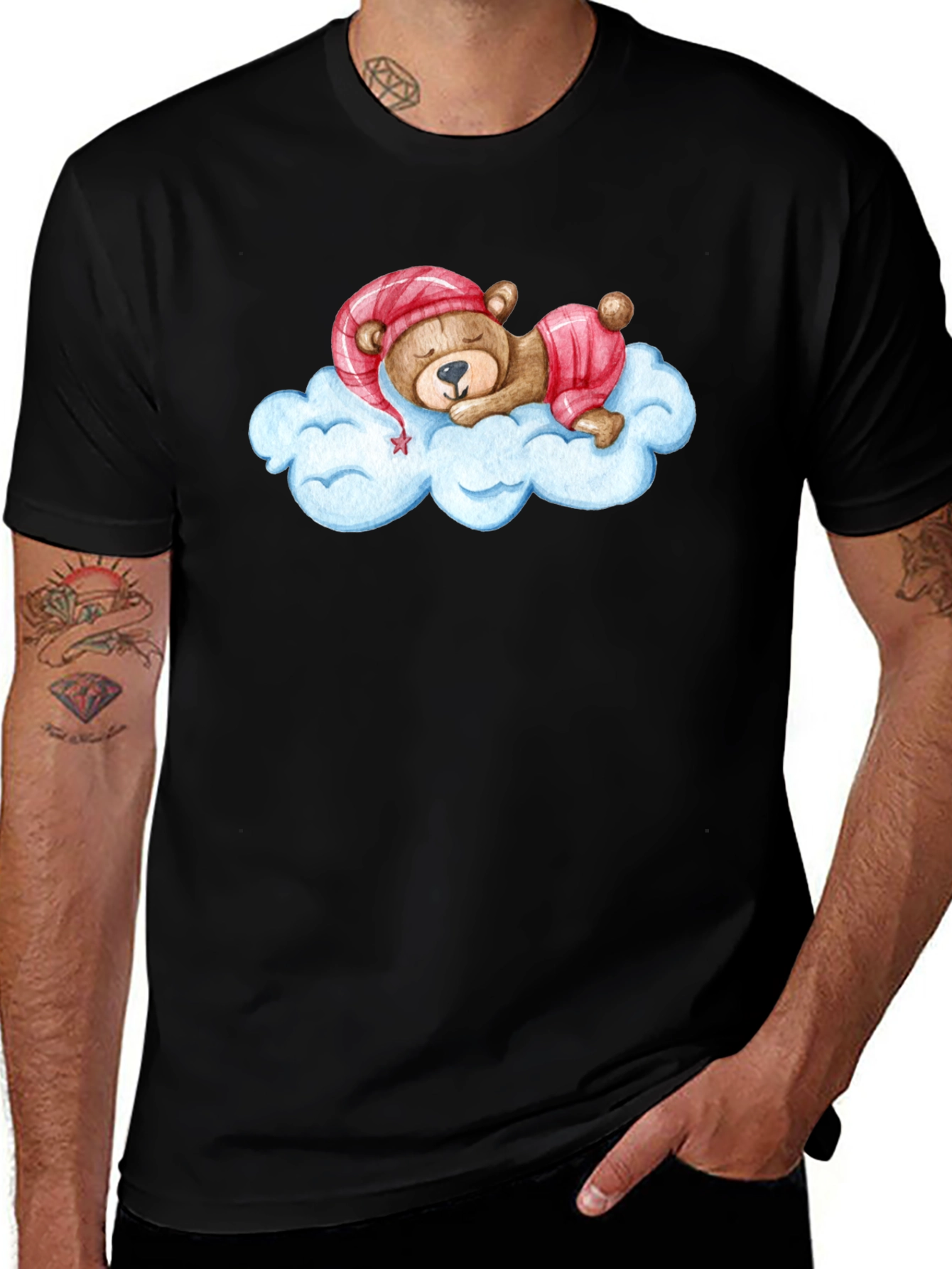 Dreamy Bear T-Shirt - Sleepy Cloud Design