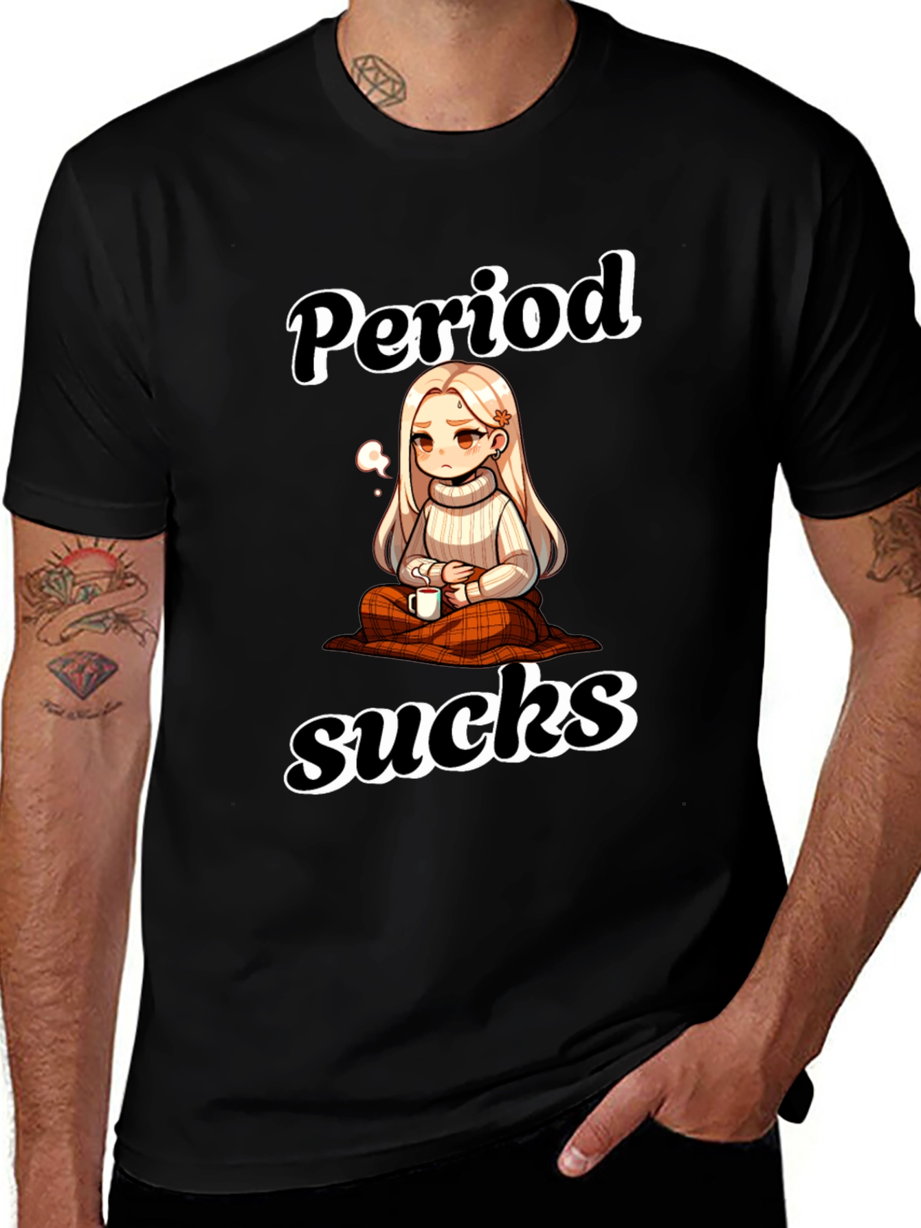 Variant 7 of Period Sucks Graphic Tee - Comfort & Style