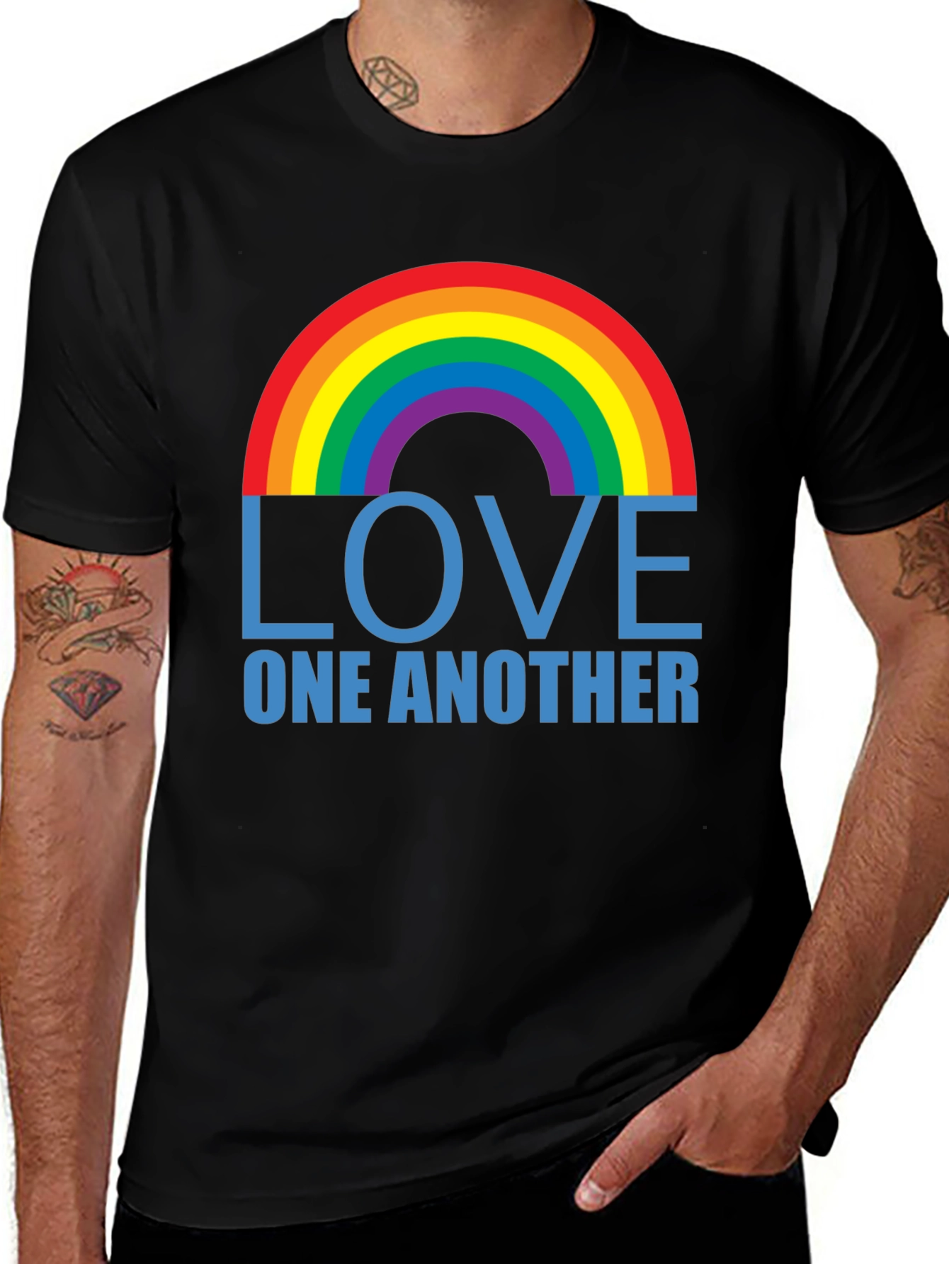 Variant 21 of Love One Another Rainbow T-Shirt