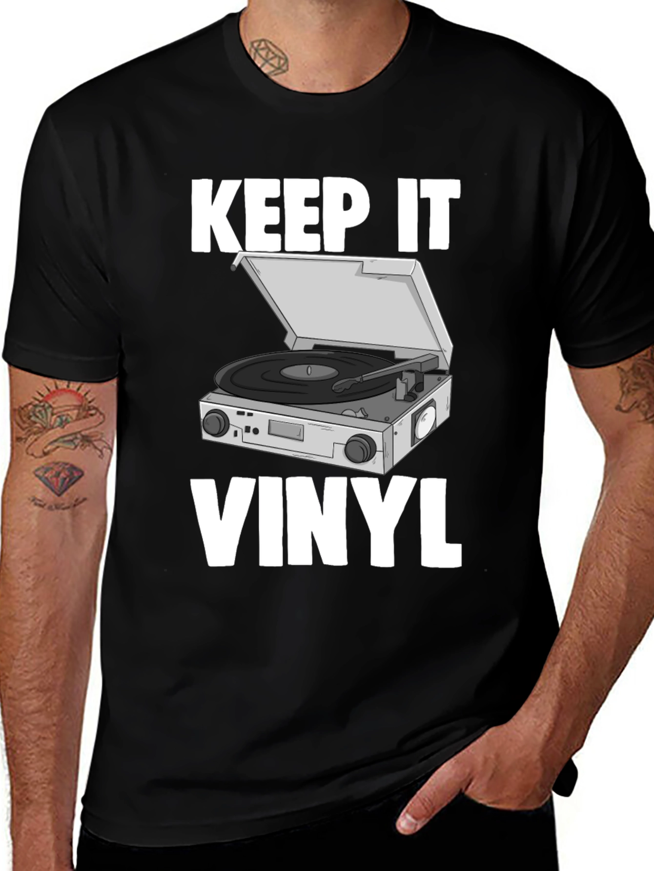 Variant 5 of Keep It Vinyl T-Shirt - Retro Music Lover Tee
