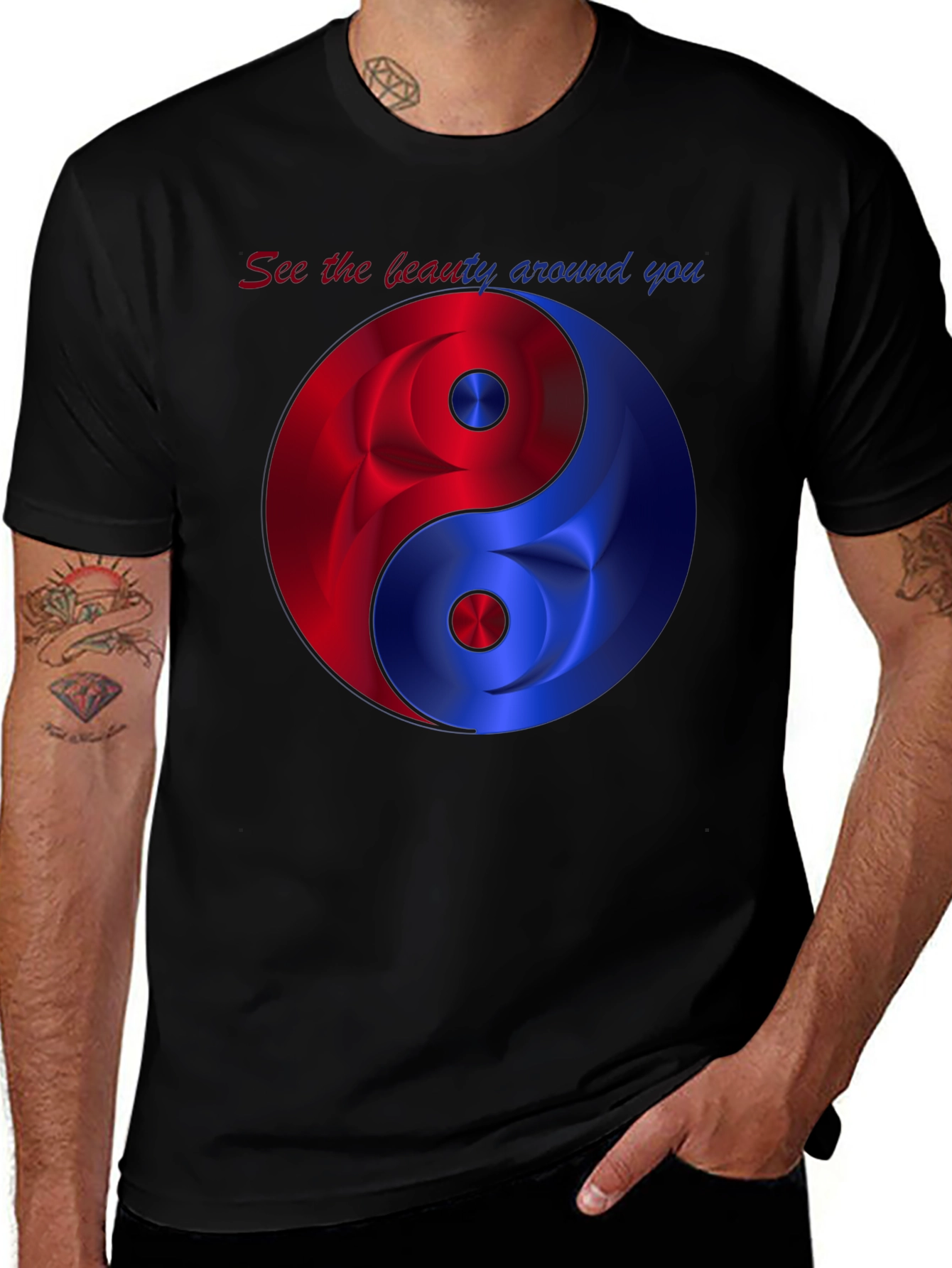 Yin Yang Balance T-Shirt - See the Beauty Around You