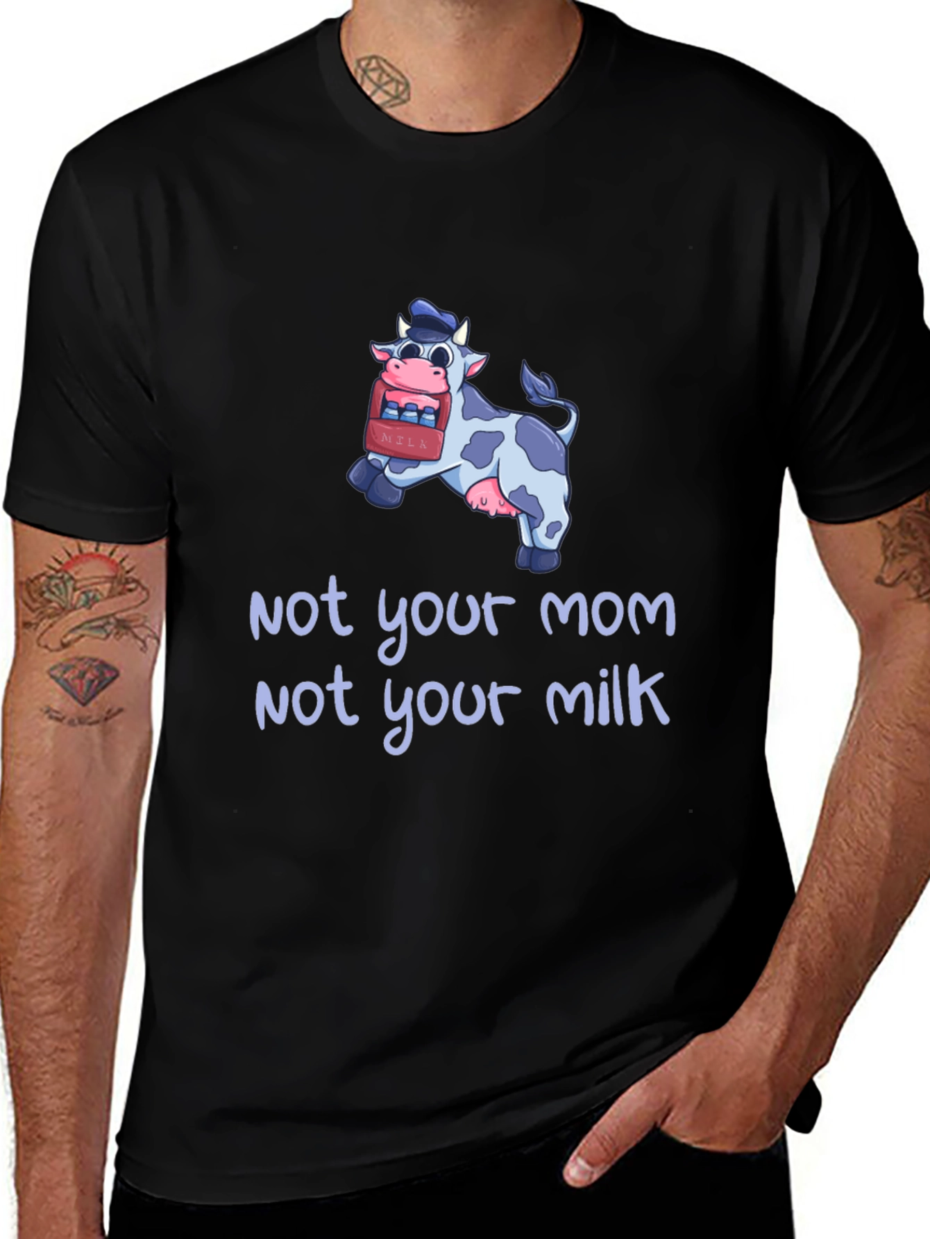 Variant 16 of Not Your Mom, Not Your Milk Vegan T-Shirt