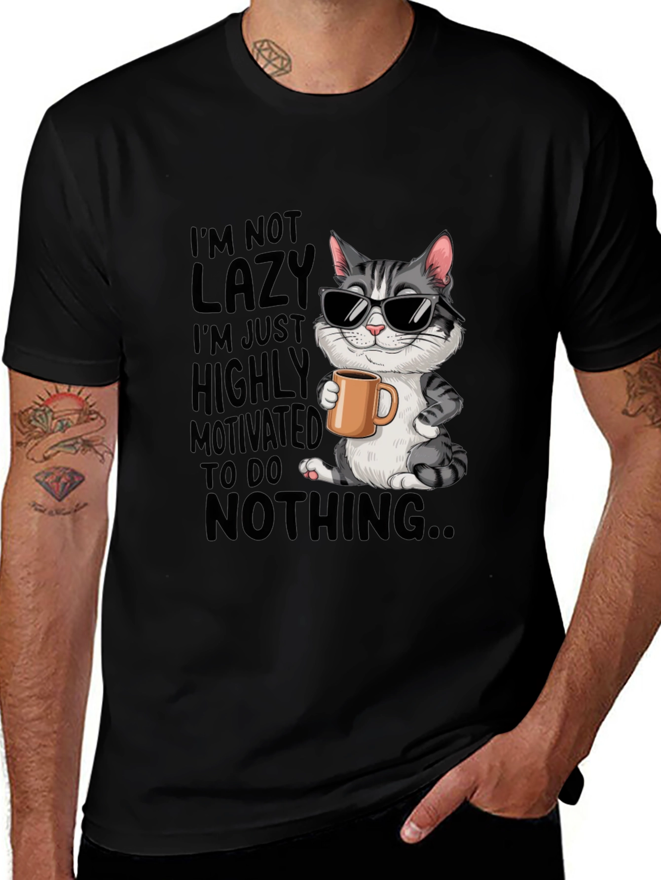Variant 8 of Lazy Cat T-Shirt