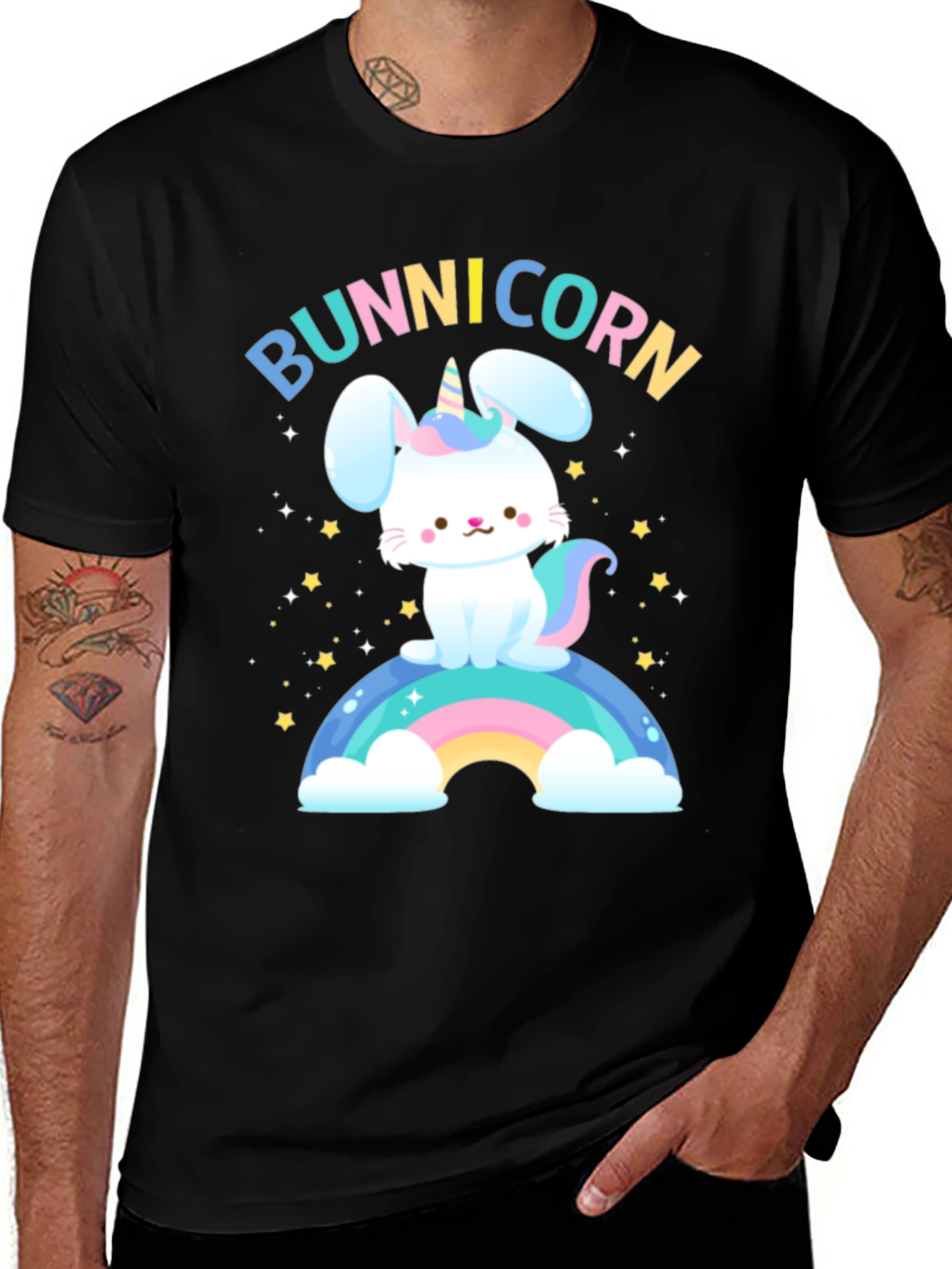 Bunicorn T-Shirt - Bunny Unicorn Rainbow Tee
