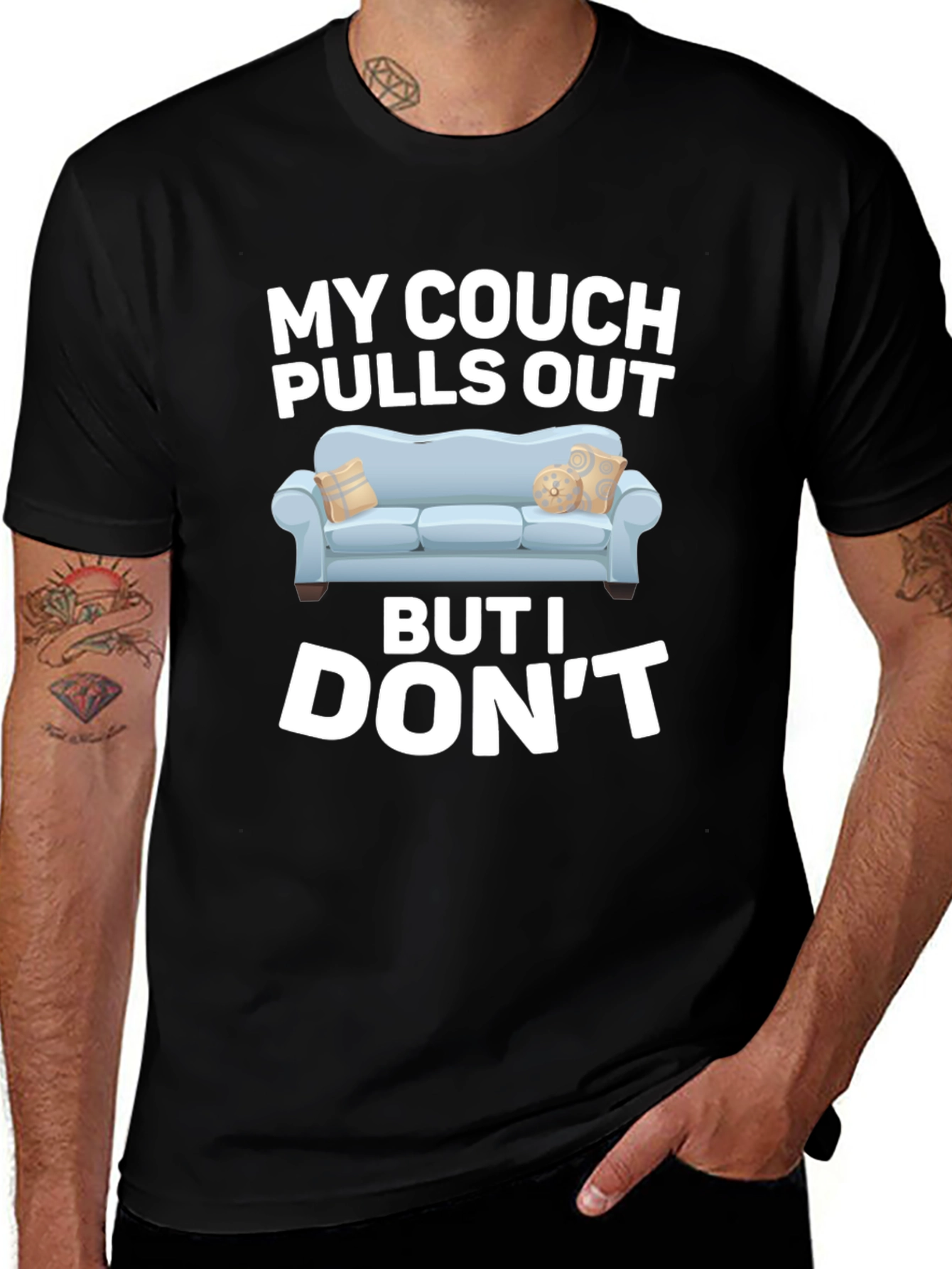 Variant 17 of My Couch Pulls Out Funny Graphic T-Shirt