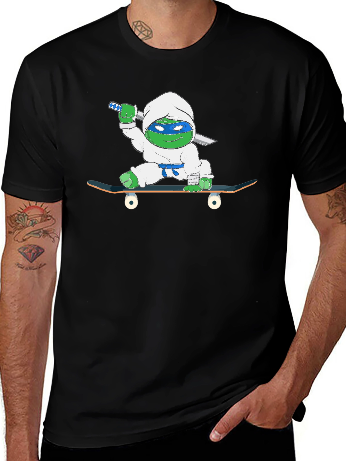 Variant 30 of Ninja Turtle Skateboard T-Shirt