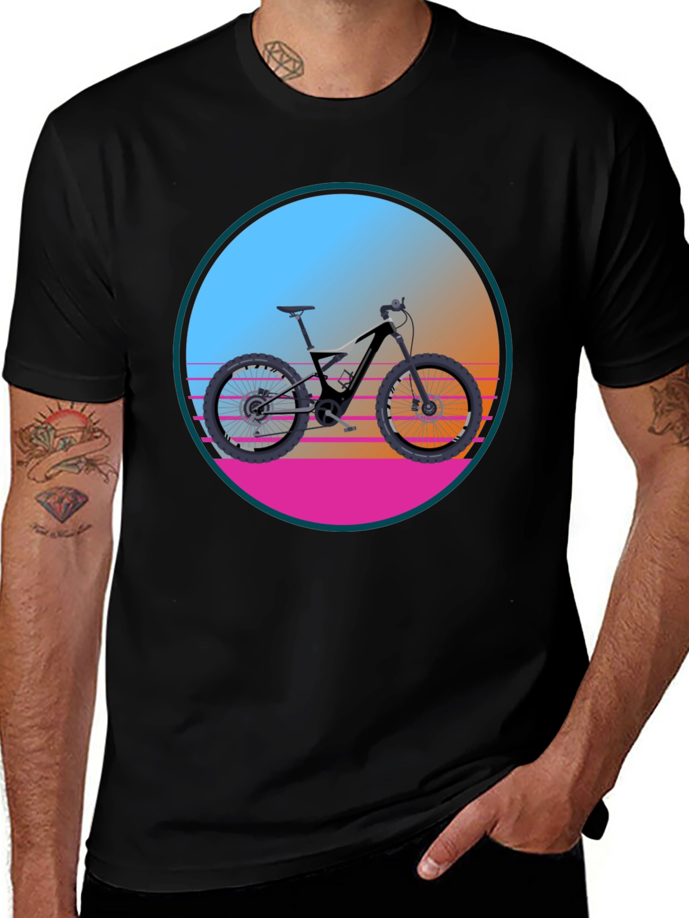 Variant 15 of Retro Mountain Bike T-Shirt
