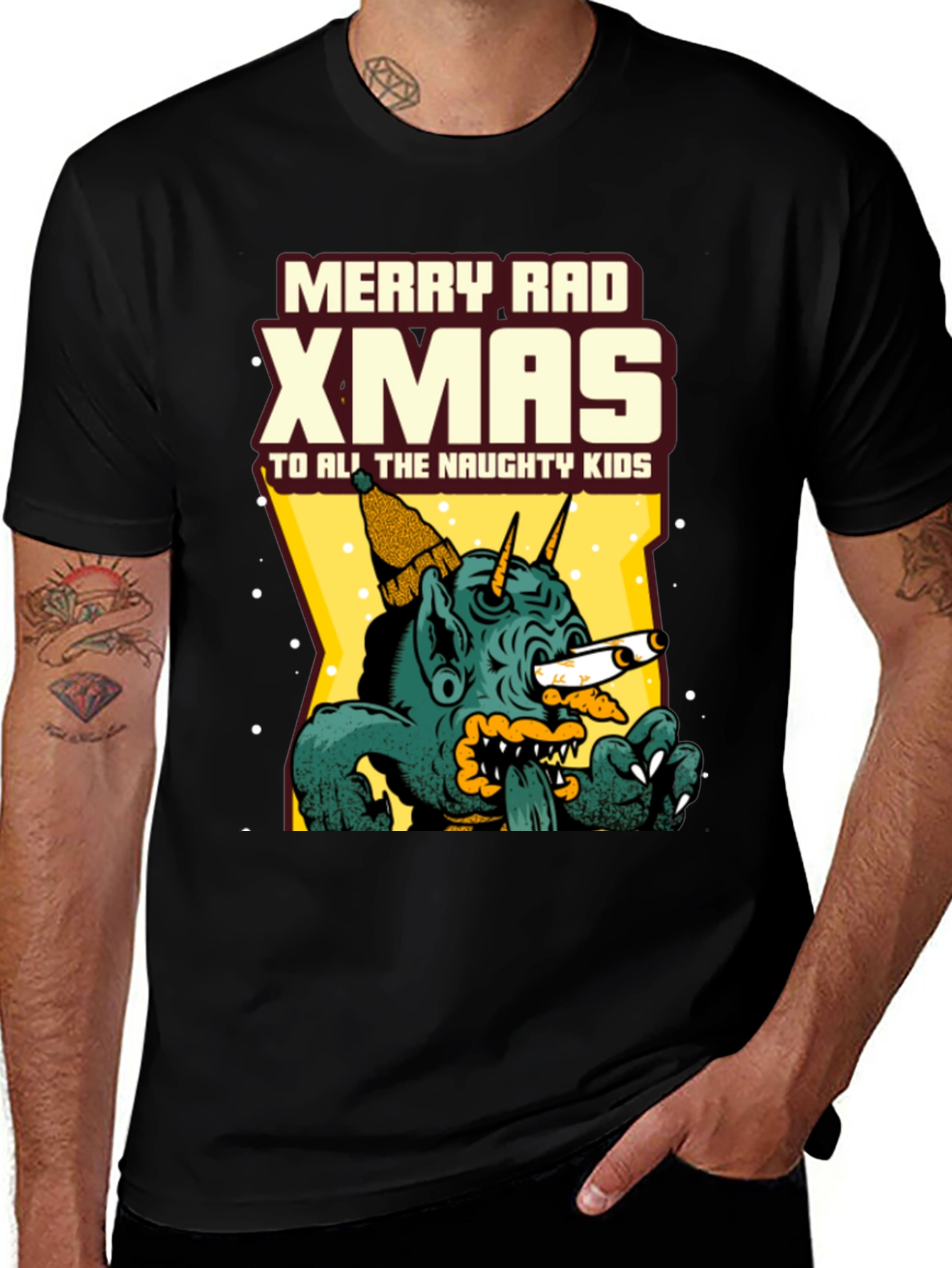 Merry Rad Xmas Naughty Kids T-Shirt