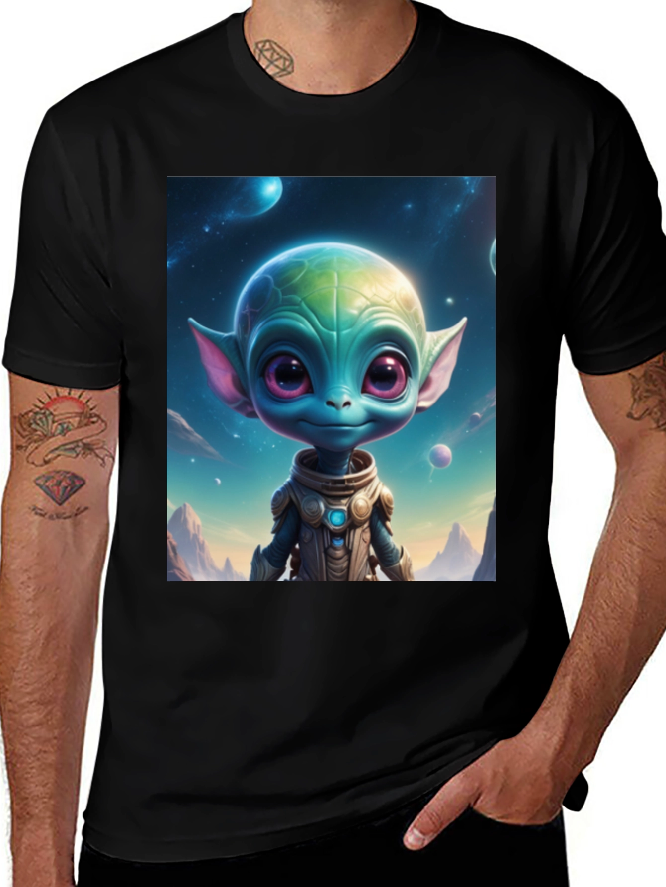 Variant 16 of Alien Portrait T-Shirt