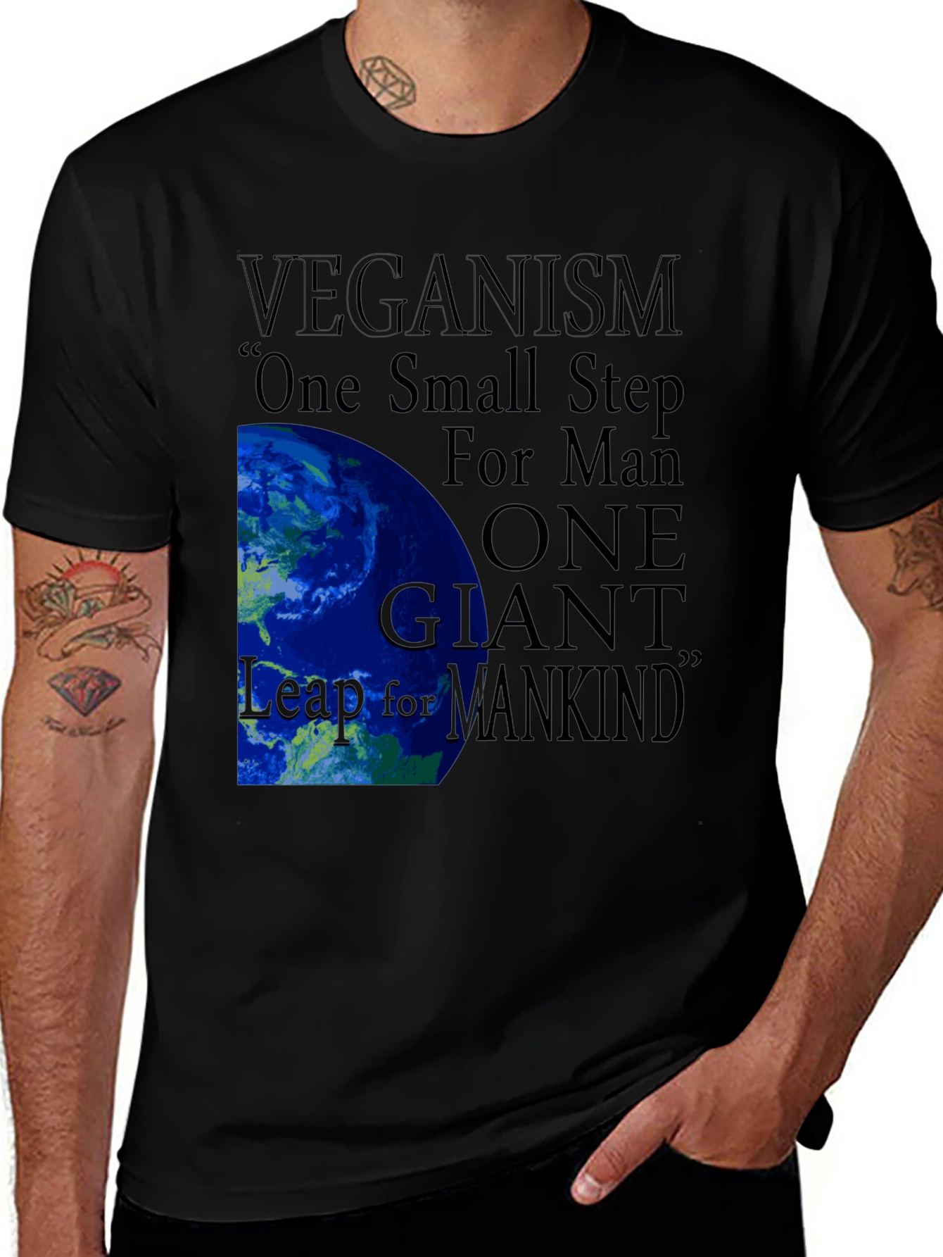 Variant 29 of Veganism One Small Step Graphic Tee
