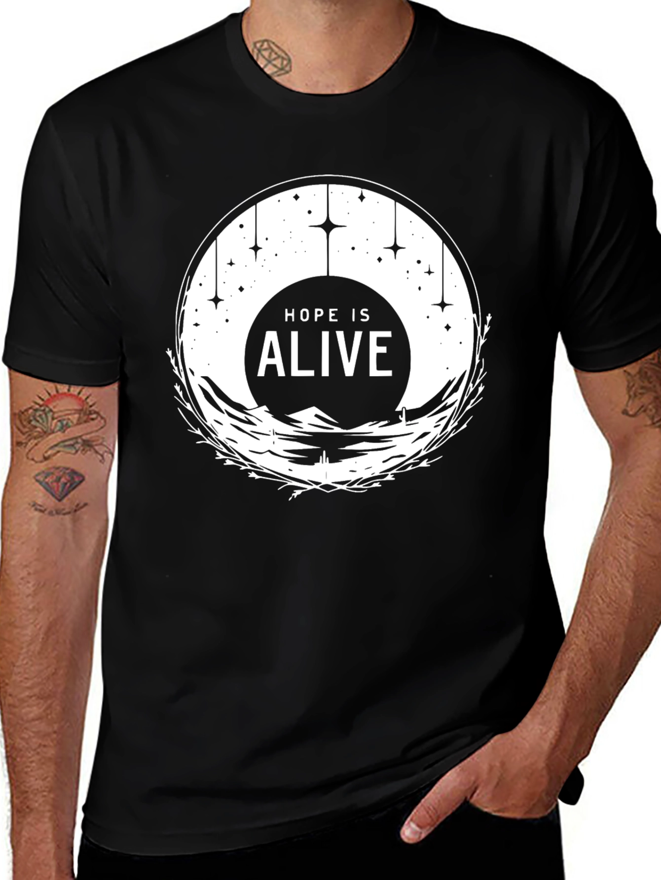 Variant 21 of Hope is Alive Graphic Tee - Black
