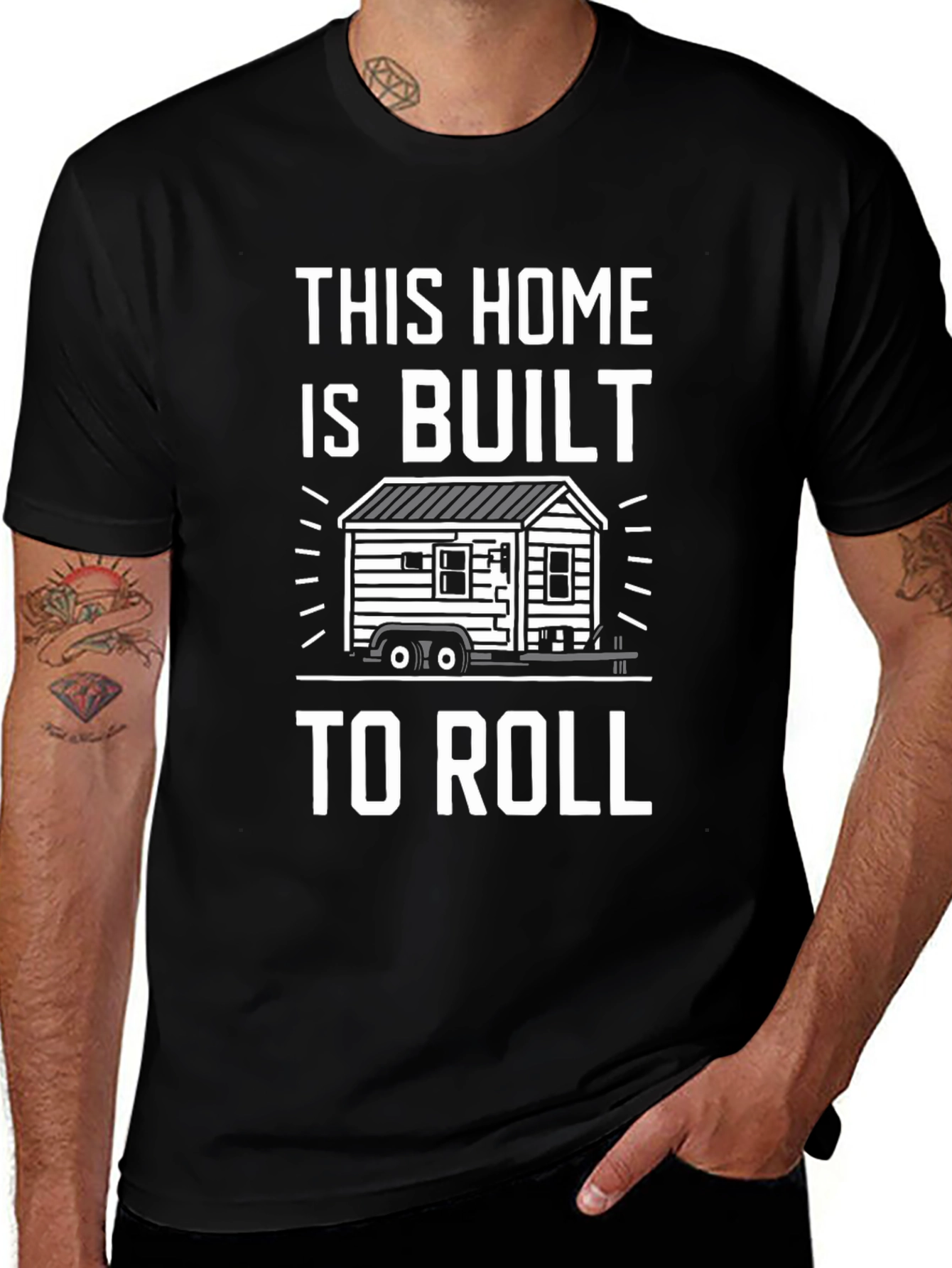 Variant 25 of This Home Is Built To Roll T-Shirt