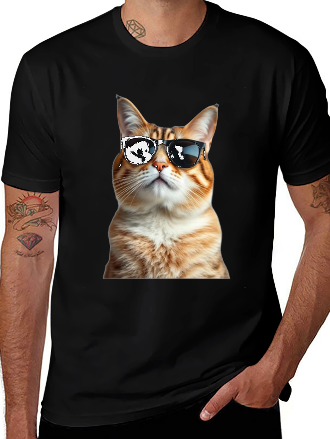 Variant 24 of Cool Cat T-Shirt - Stylish Graphic Tee