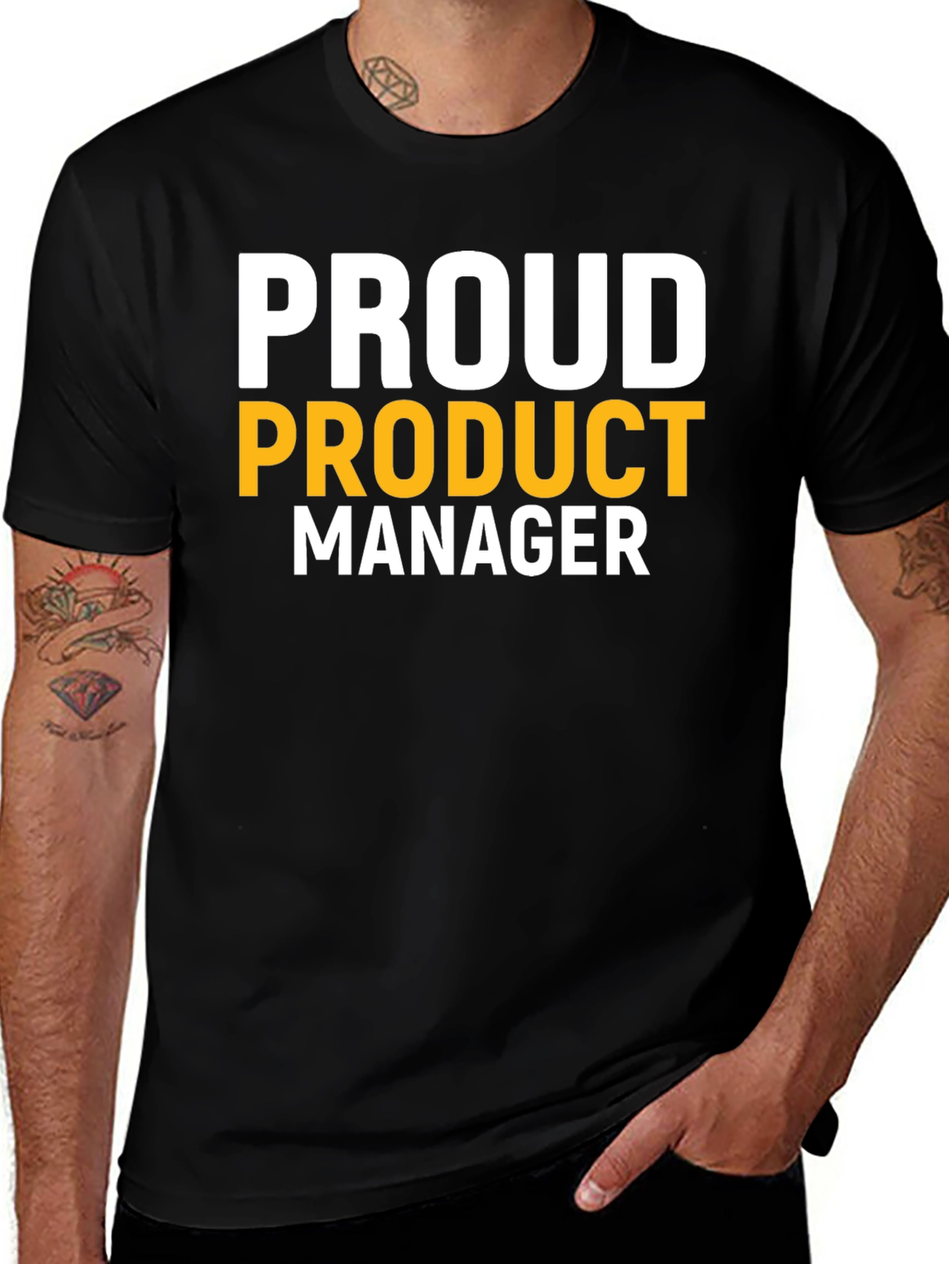 Variant 12 of Proud Product Manager Black T-Shirt