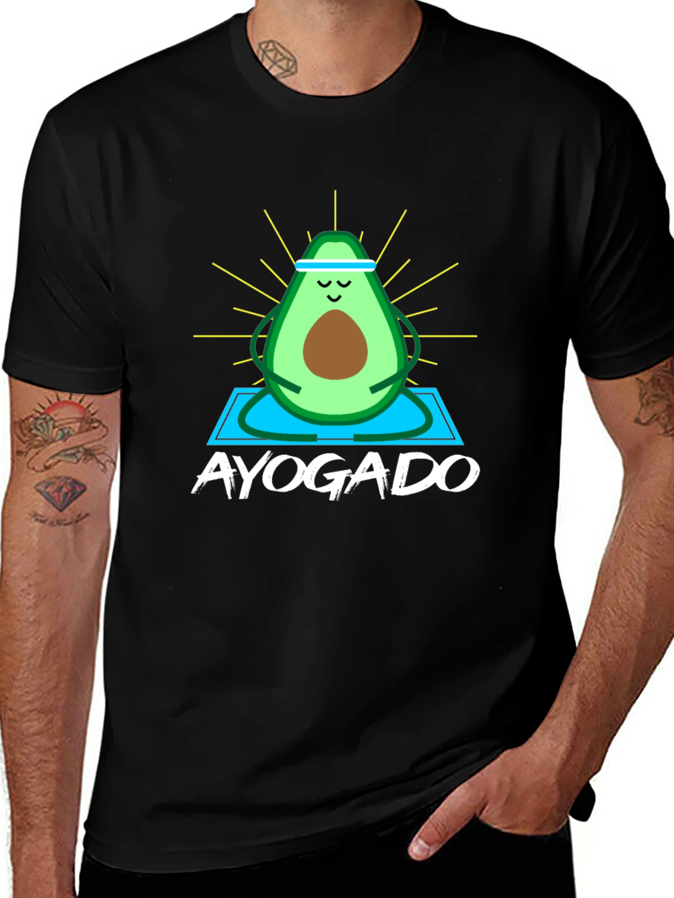 Variant 6 of Ayogado Yoga Avocado Graphic Tee