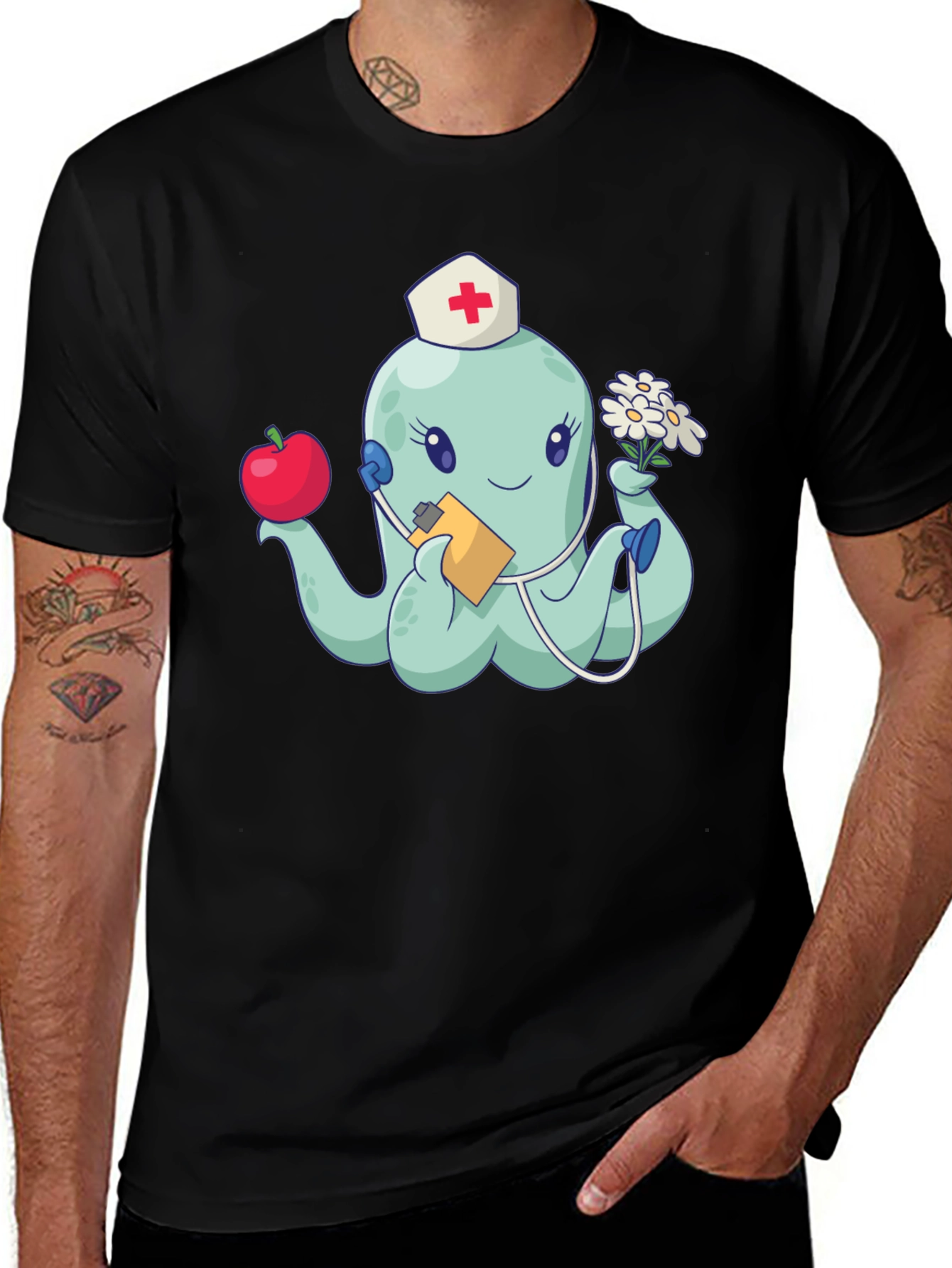 Variant 20 of Octopus Nurse Graphic T-Shirt