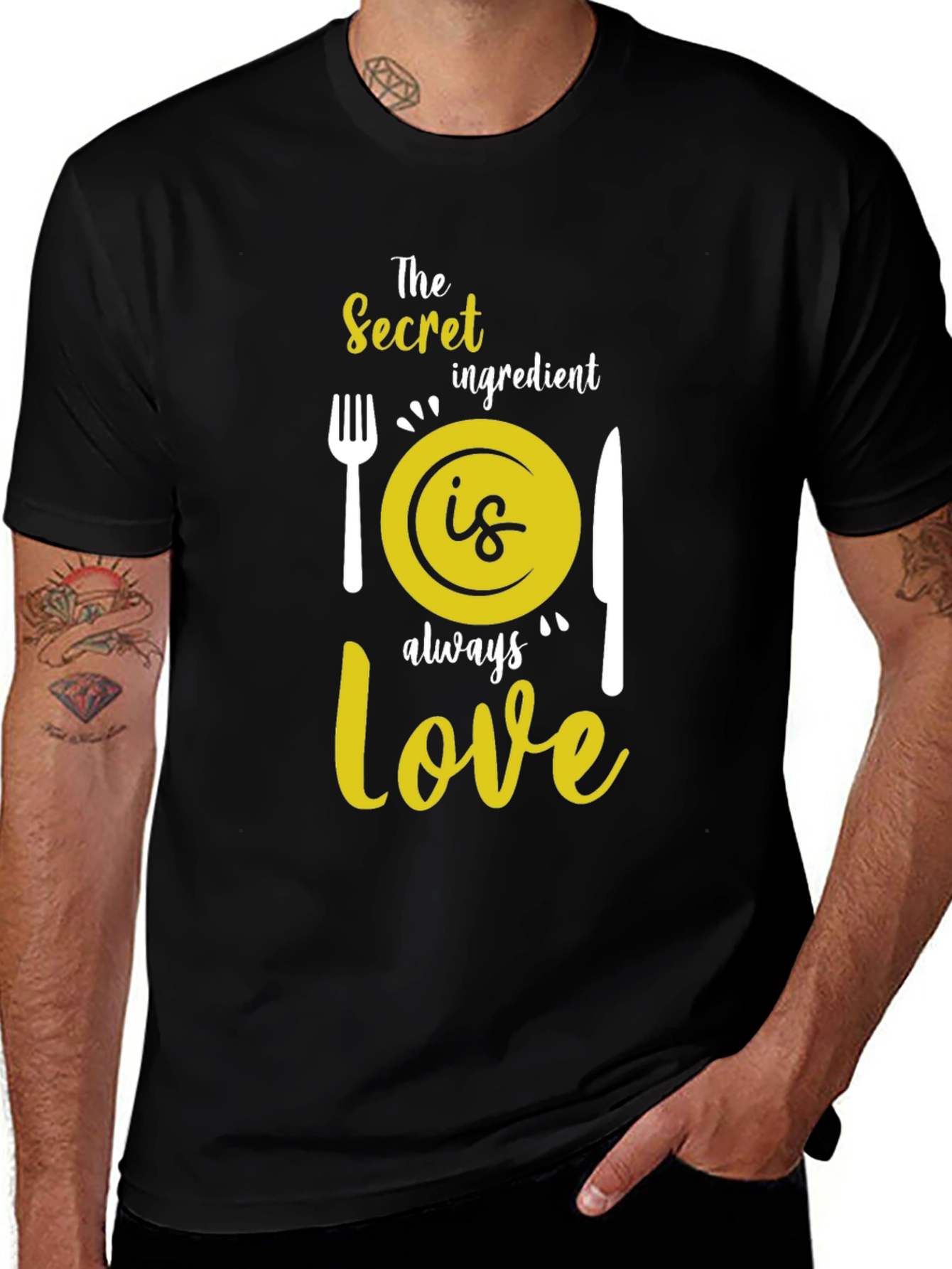 Variant 21 of Secret Ingredient Love Graphic Tee - Black