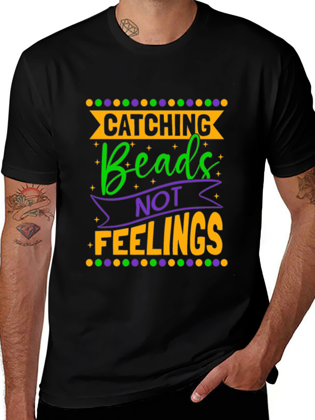 Variant 4 of Catching Beads Not Feelings Graphic Tee
