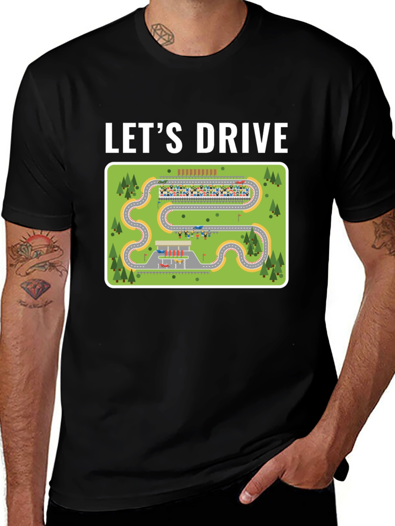 Variant 11 of Let's Drive Track T-Shirt