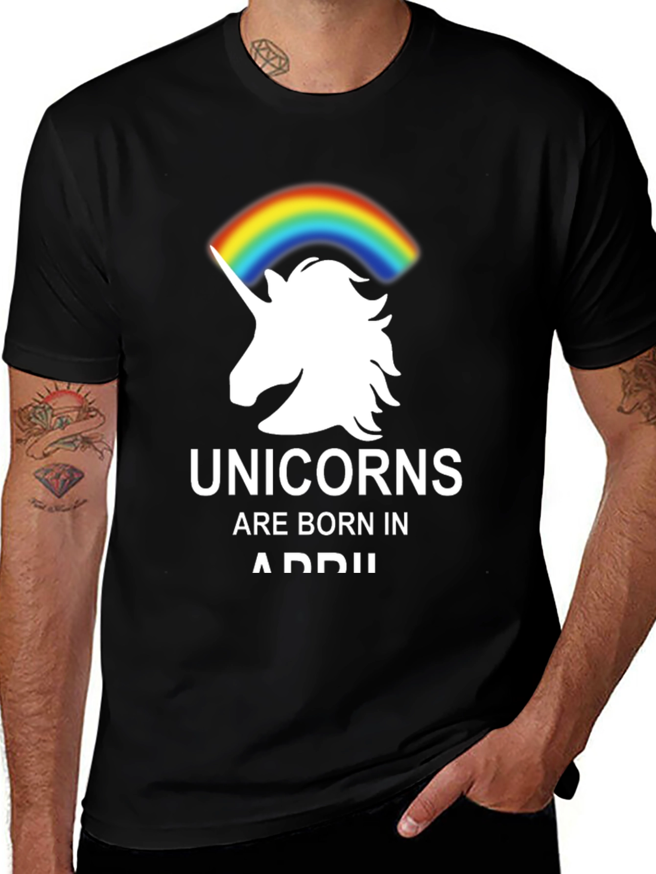 Variant 13 of Unicorns Are Born in April T-Shirt