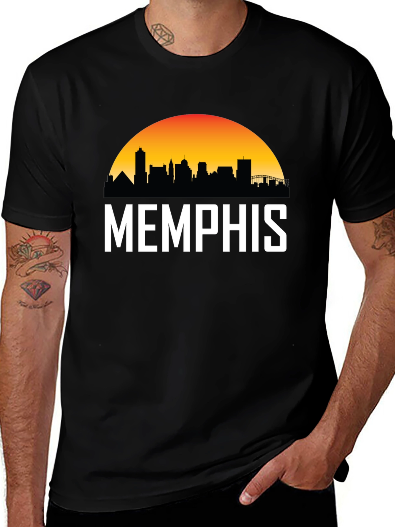 Memphis Skyline T-Shirt - City Pride Graphic Tee