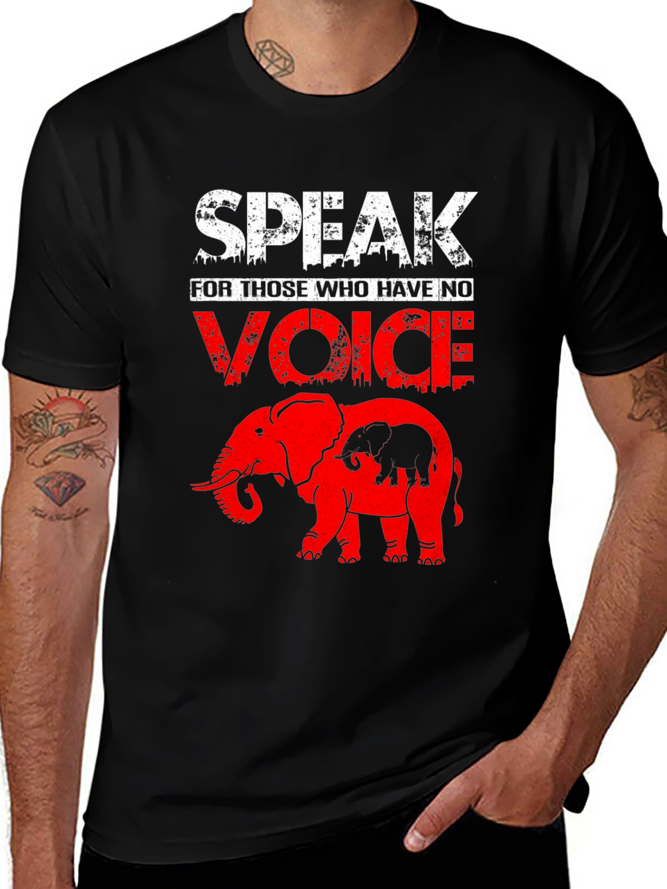 Speak for the Voiceless Elephant Graphic Tee