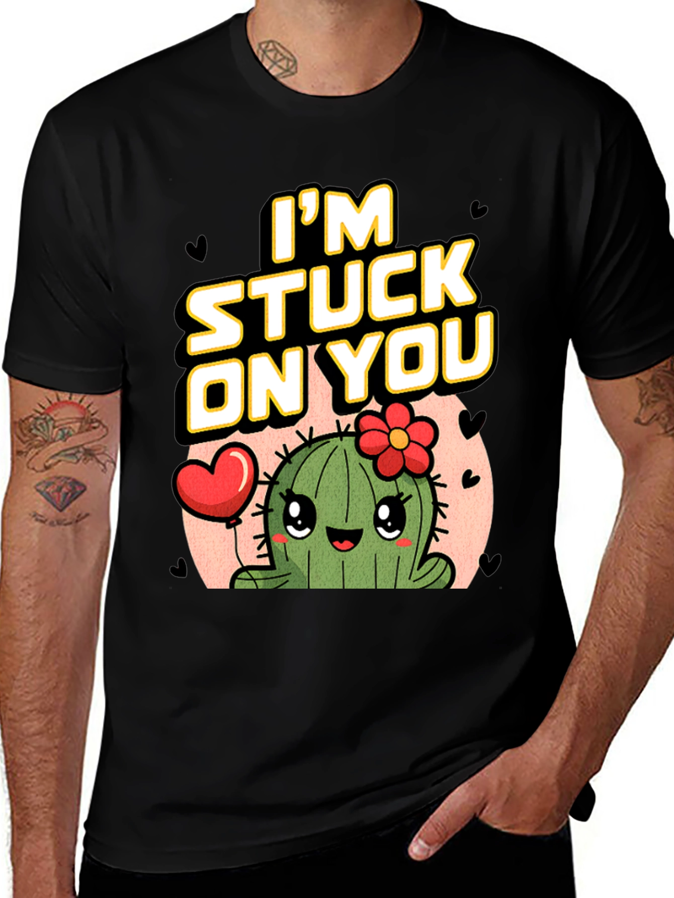 Variant 21 of I'm Stuck On You Cactus Graphic T-Shirt