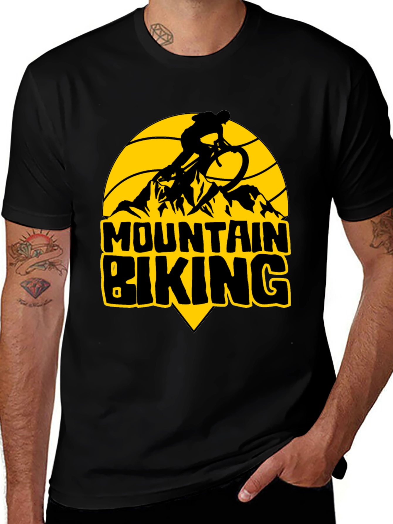 Variant 4 of Mountain Biking Graphic Tee - Adventure Ready