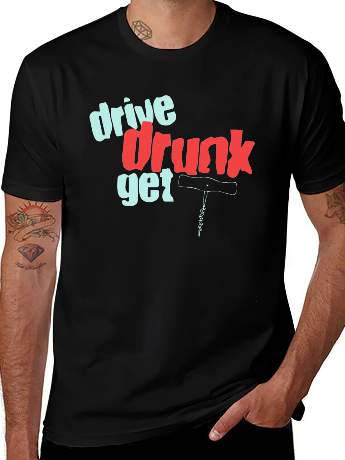 Variant 12 of Drive Drunk Get Corked Graphic Tee