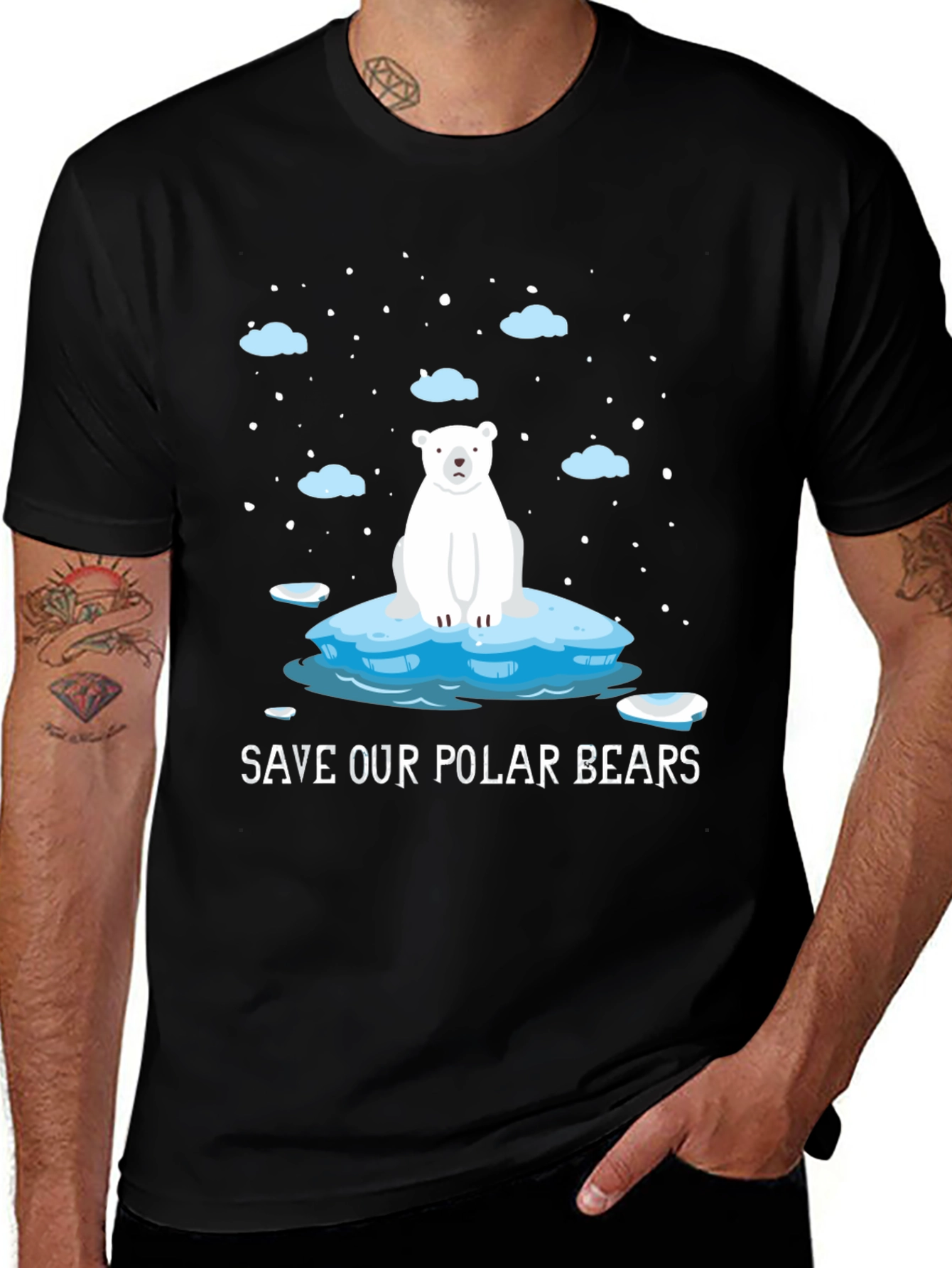 Variant 4 of Save Our Polar Bears Graphic Tee