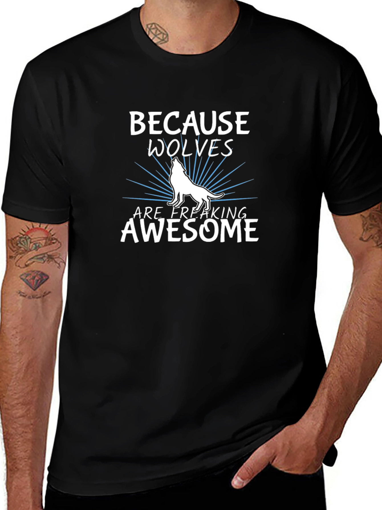 Variant 24 of Because Wolves Are Freaking Awesome T-Shirt