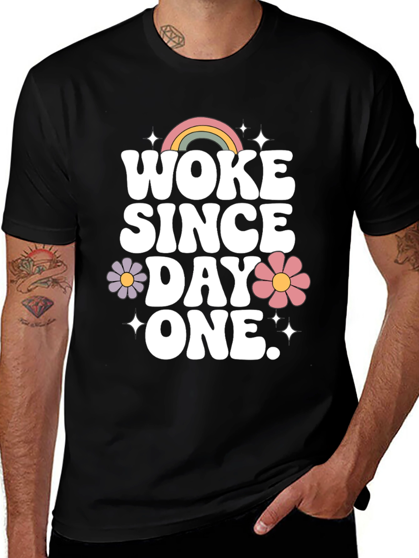 Variant 5 of Woke Since Day One T-Shirt - Retro Style