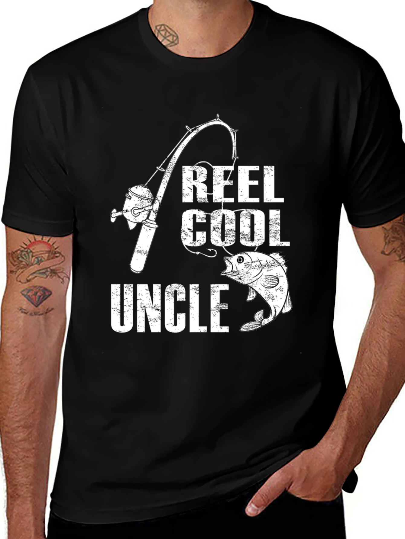 Variant 16 of Reel Cool Uncle Fishing T-Shirt