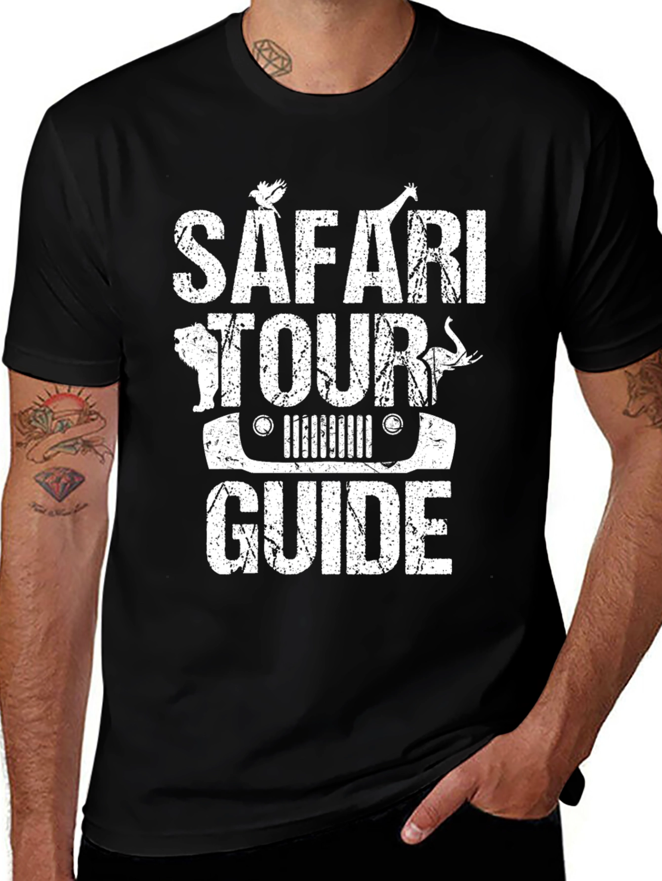 Variant 27 of Safari Tour Guide Graphic T-Shirt