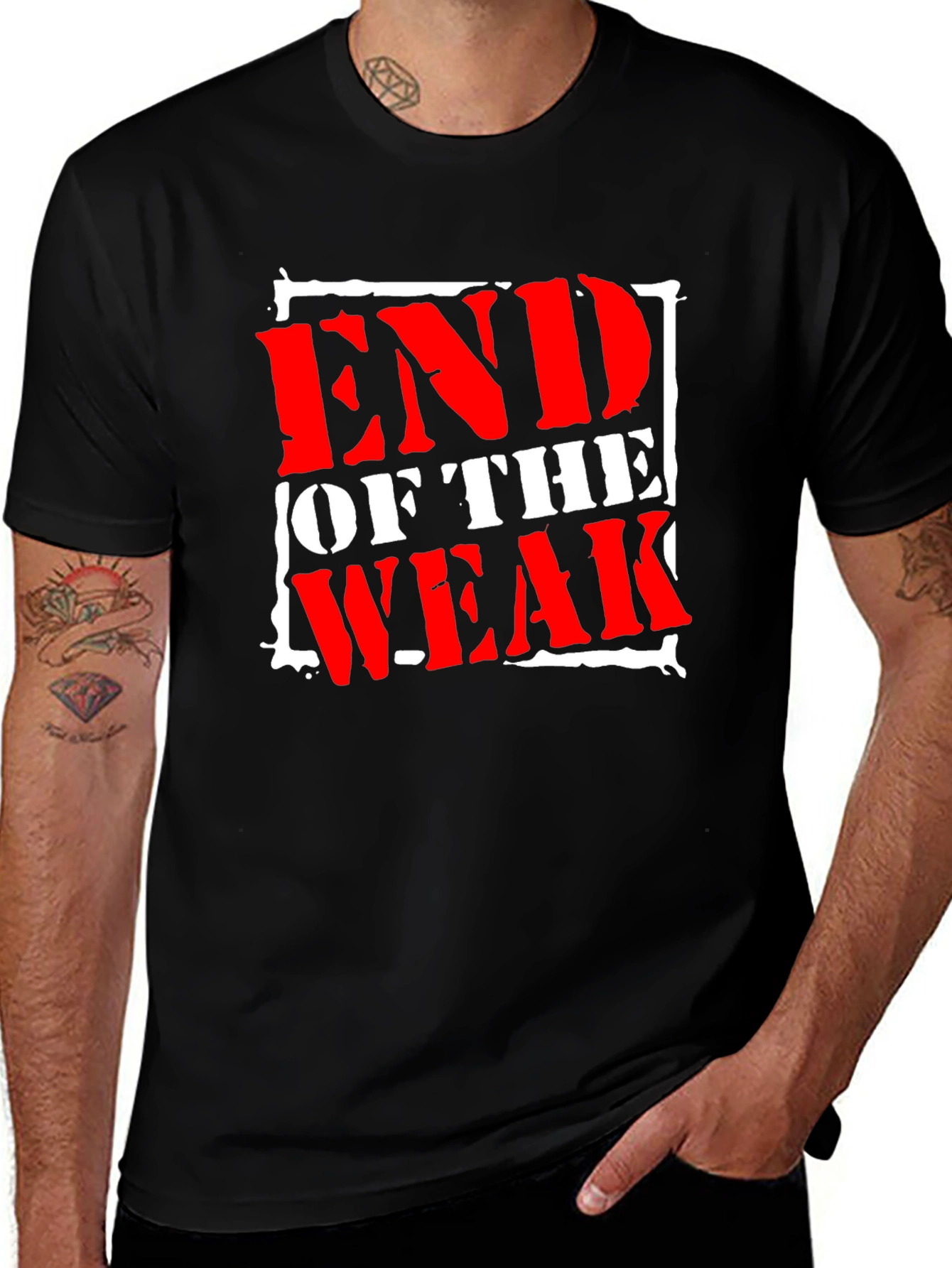 Variant 15 of End of The Weak Graphic T-Shirt