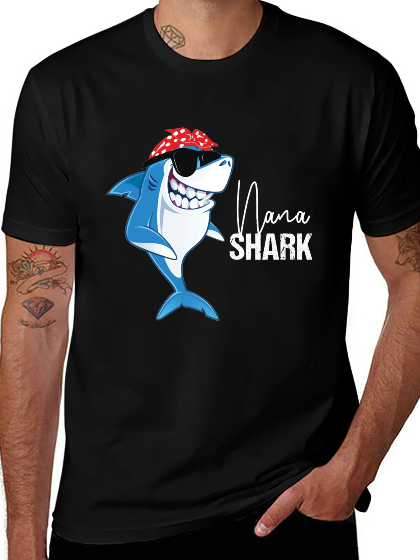 Variant 9 of Nana Shark Graphic T-Shirt - Fun Family Apparel