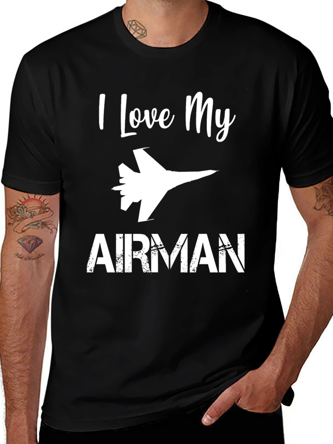 I Love My Airman T-Shirt - Military Pride Apparel