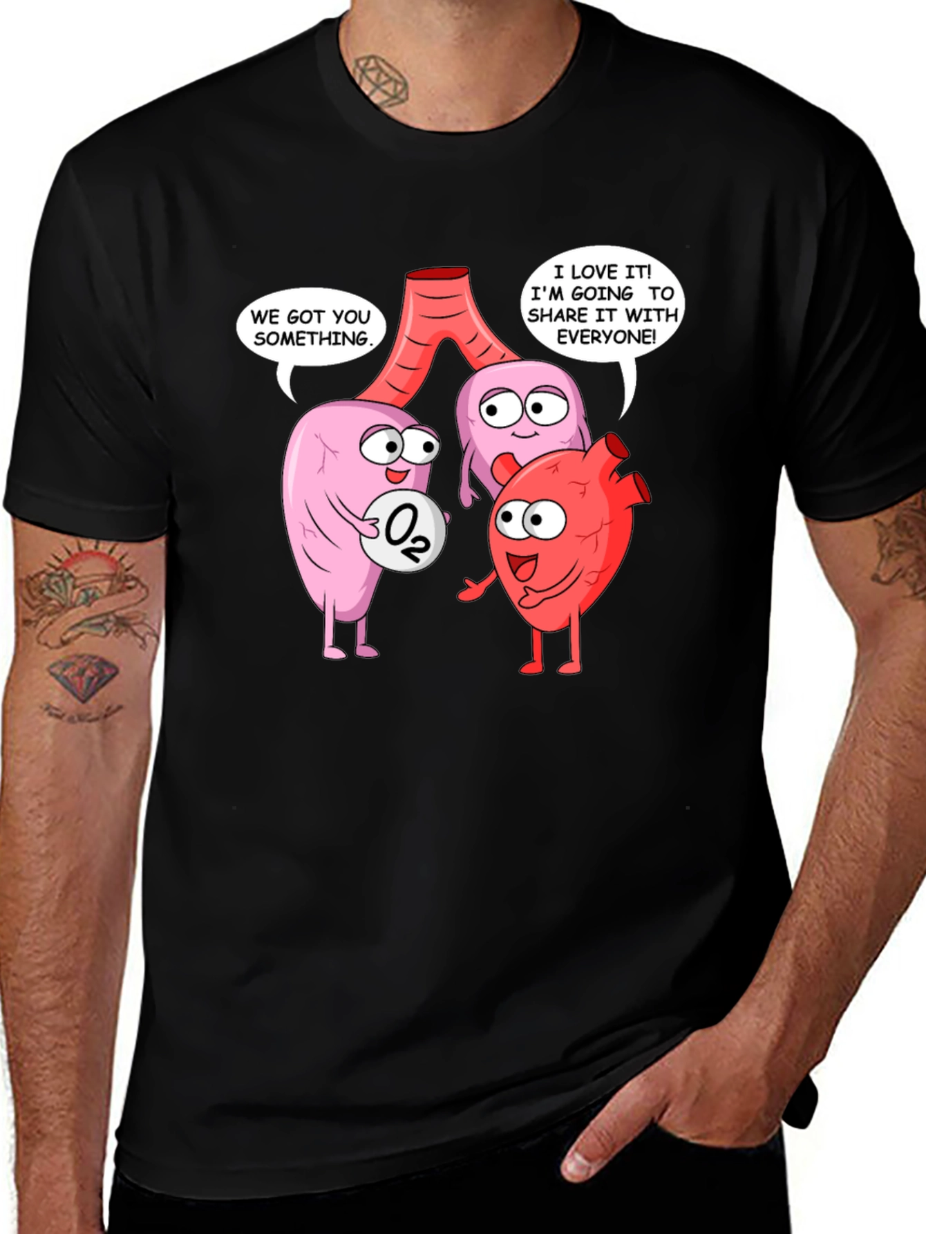 Variant 28 of Anatomically Humorous T-Shirt