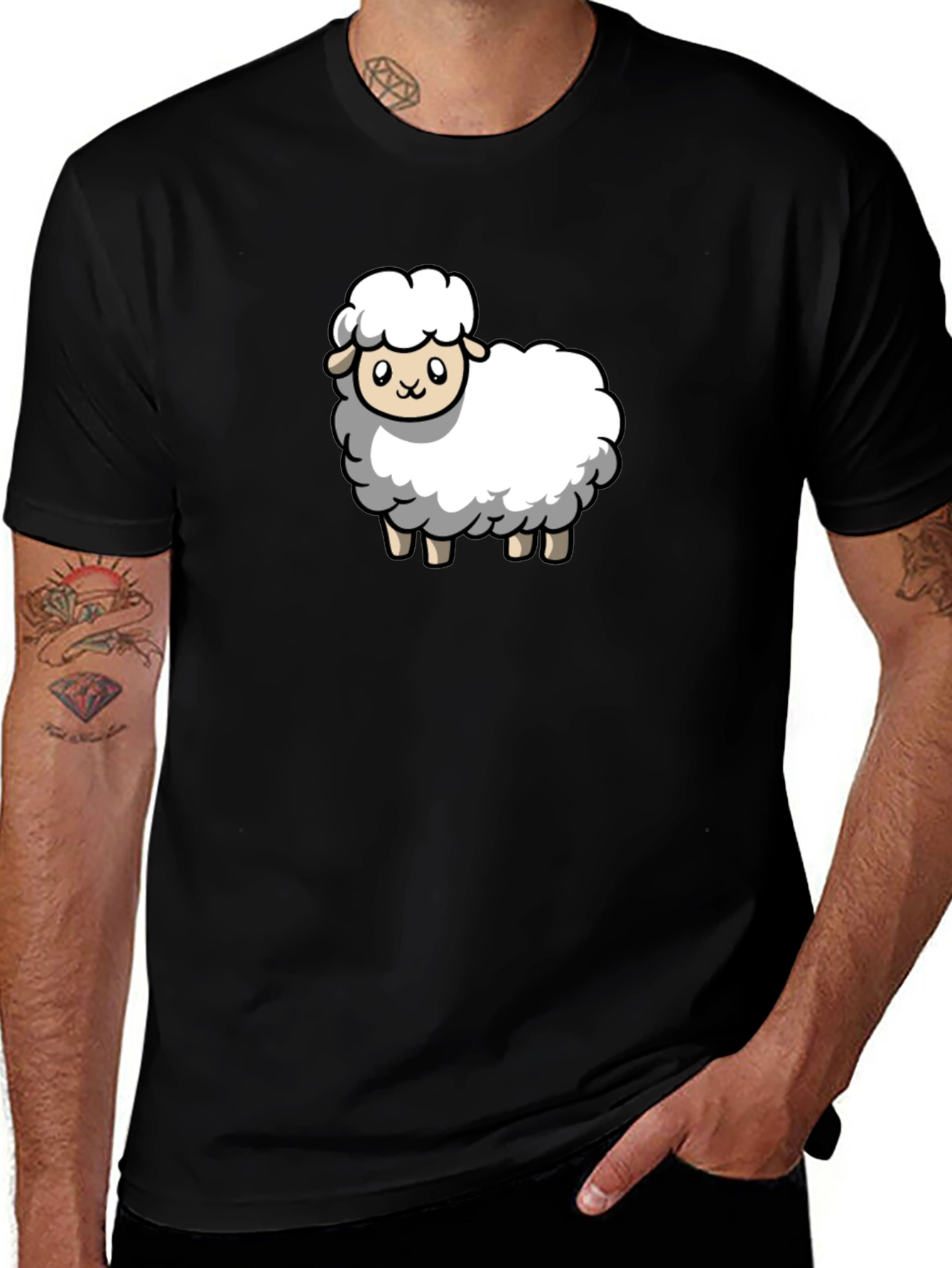 Variant 13 of Cute Sheep Graphic T-Shirt - Soft Cotton Tee