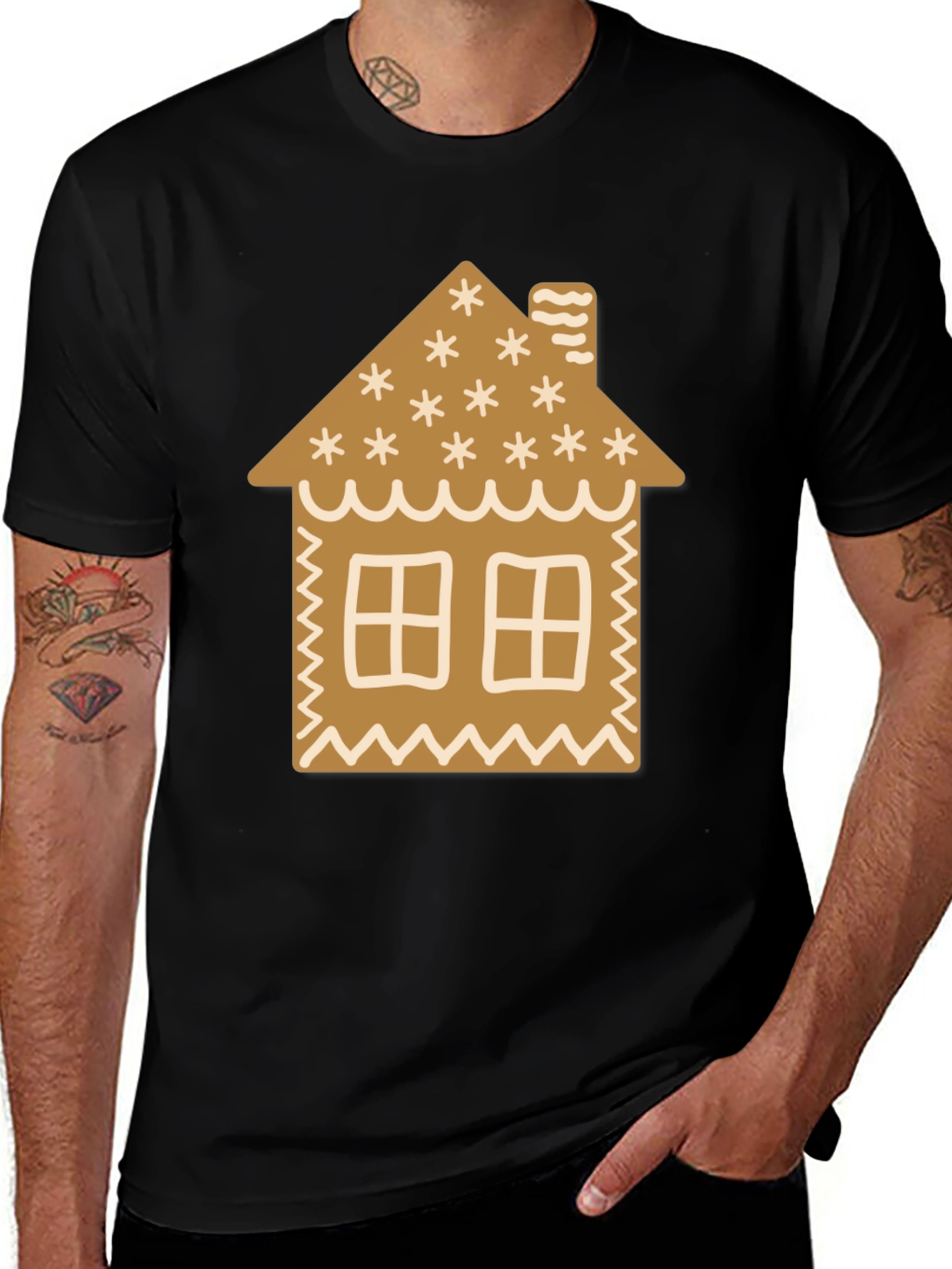 Variant 25 of Gingerbread House Graphic Tee